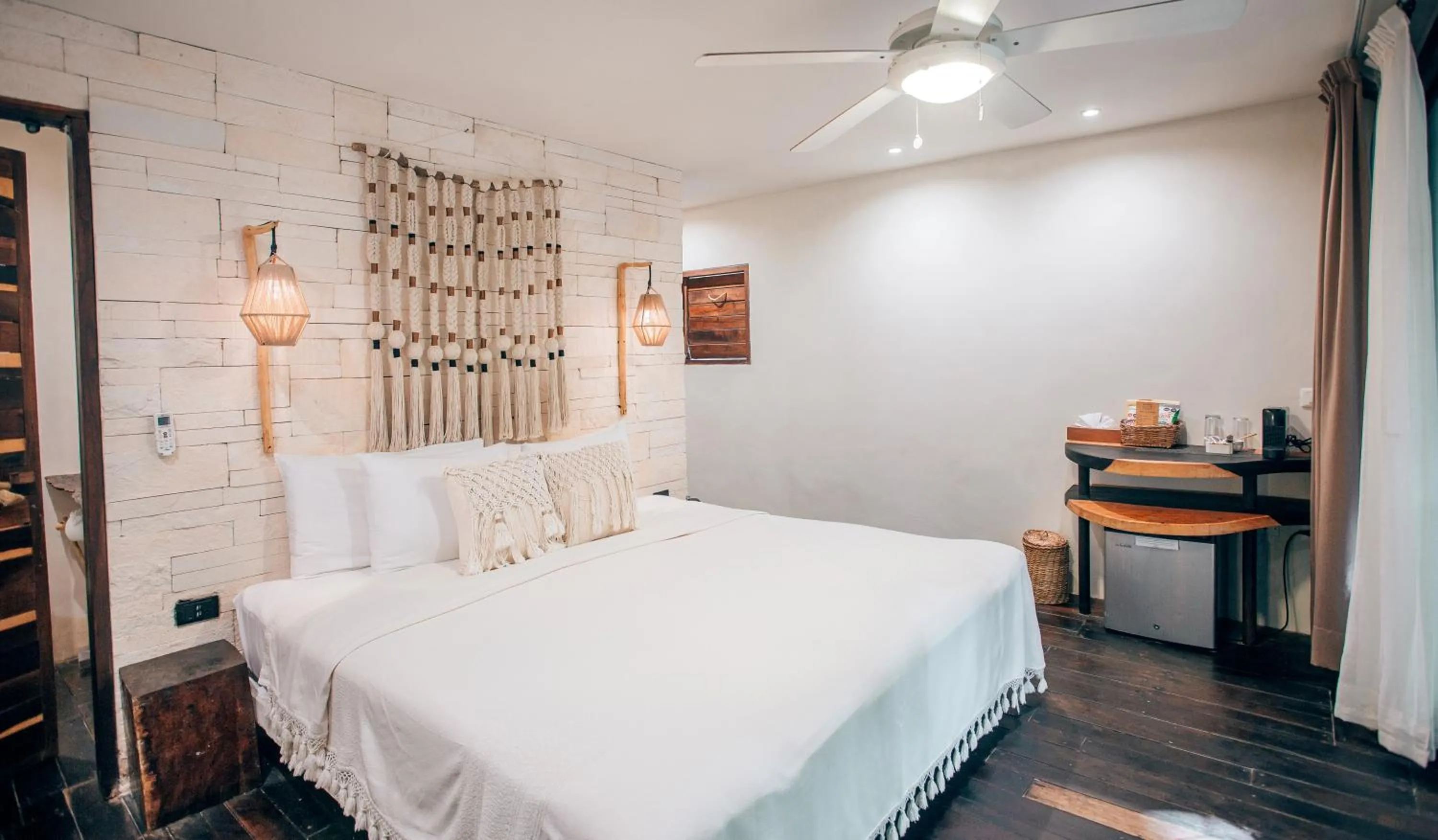 Bedroom, Bed in Orchid House Tulum Beach