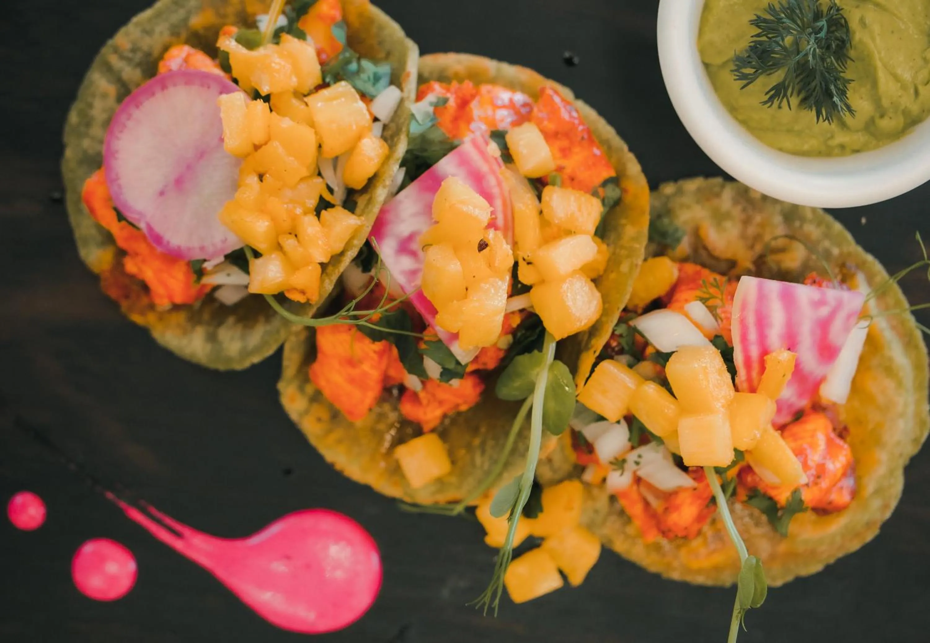 Food and drinks in Orchid House Tulum Beach