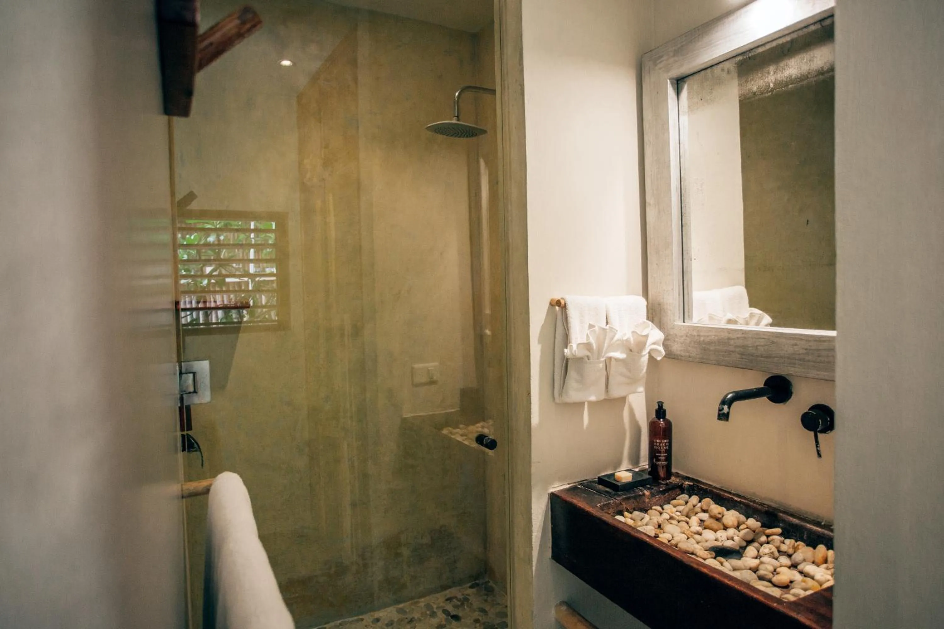 Shower in Orchid House Tulum Beach