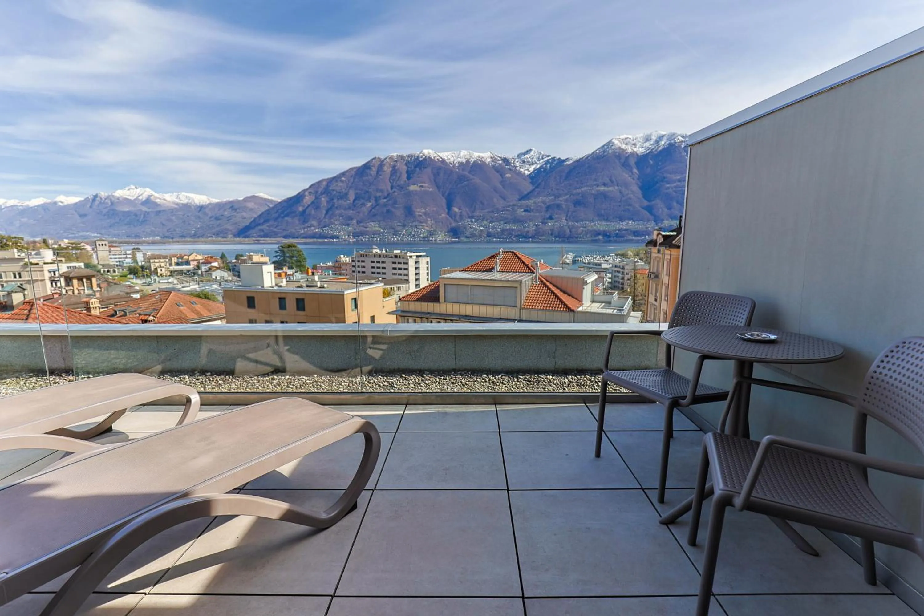Balcony/Terrace in Hotel Muralto Locarno