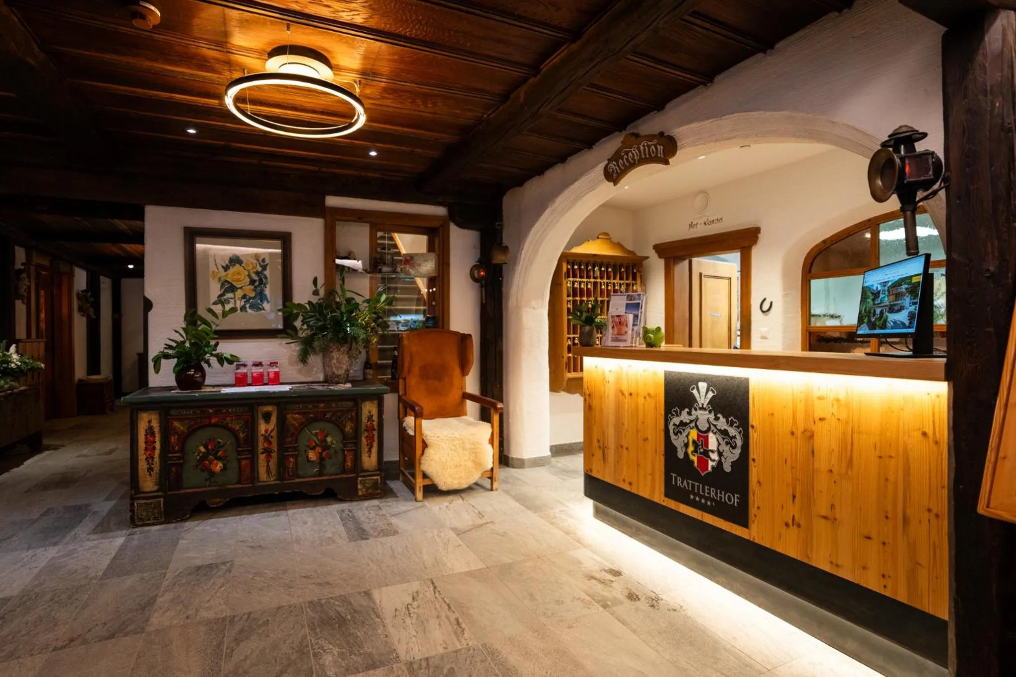 Lobby or reception in Hotel Trattlerhof