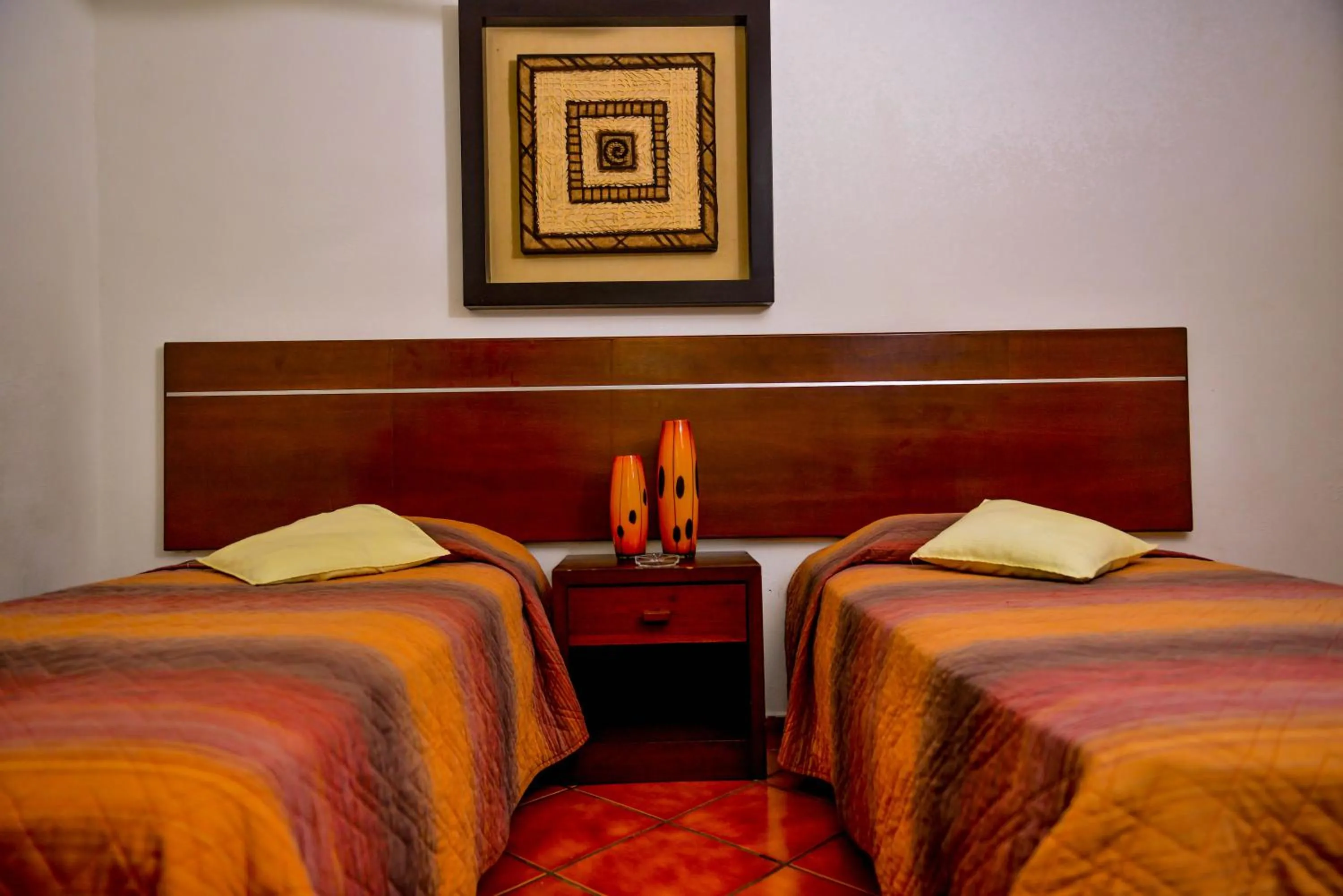 Bed in Hotel Los Girasoles