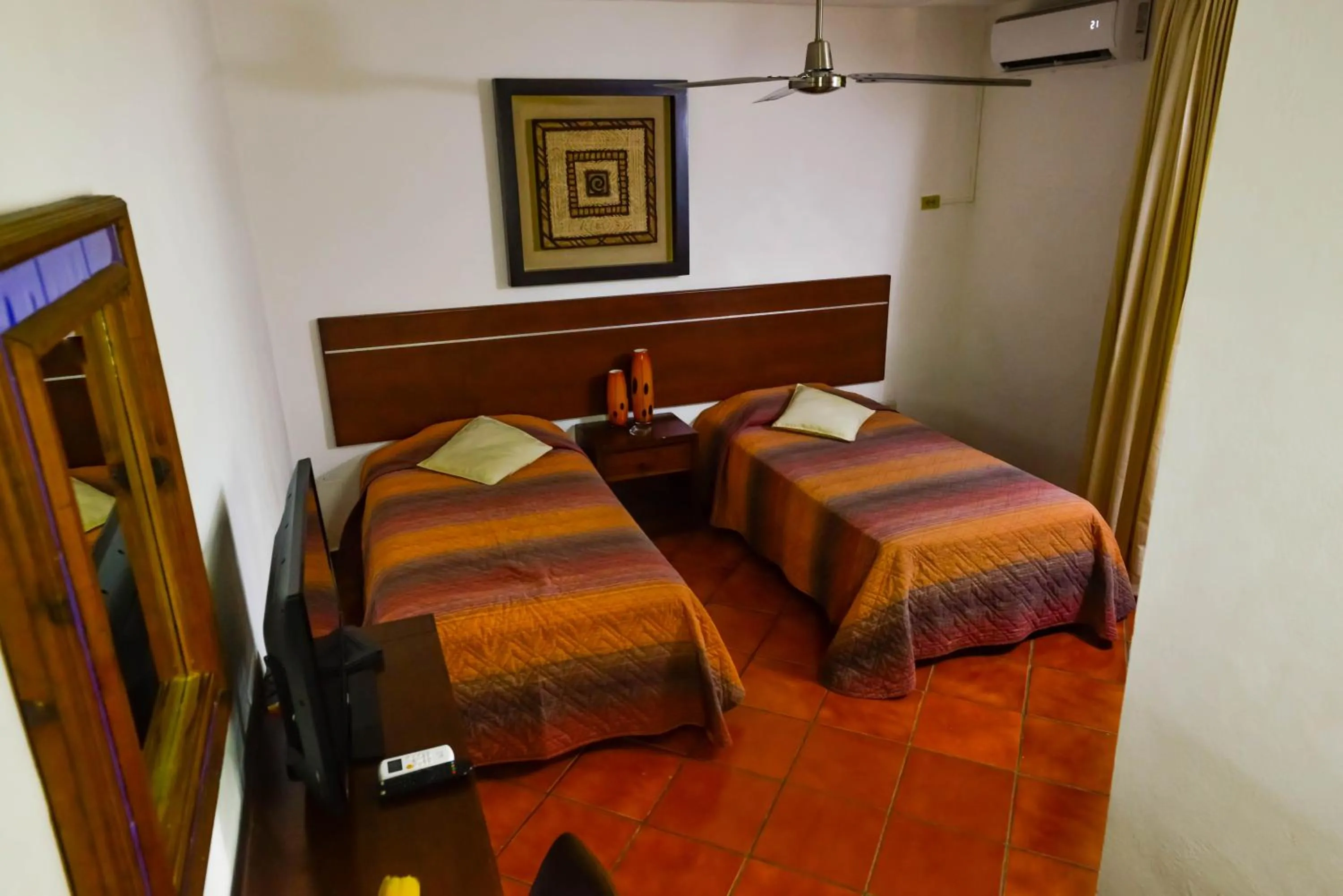 Bed in Hotel Los Girasoles