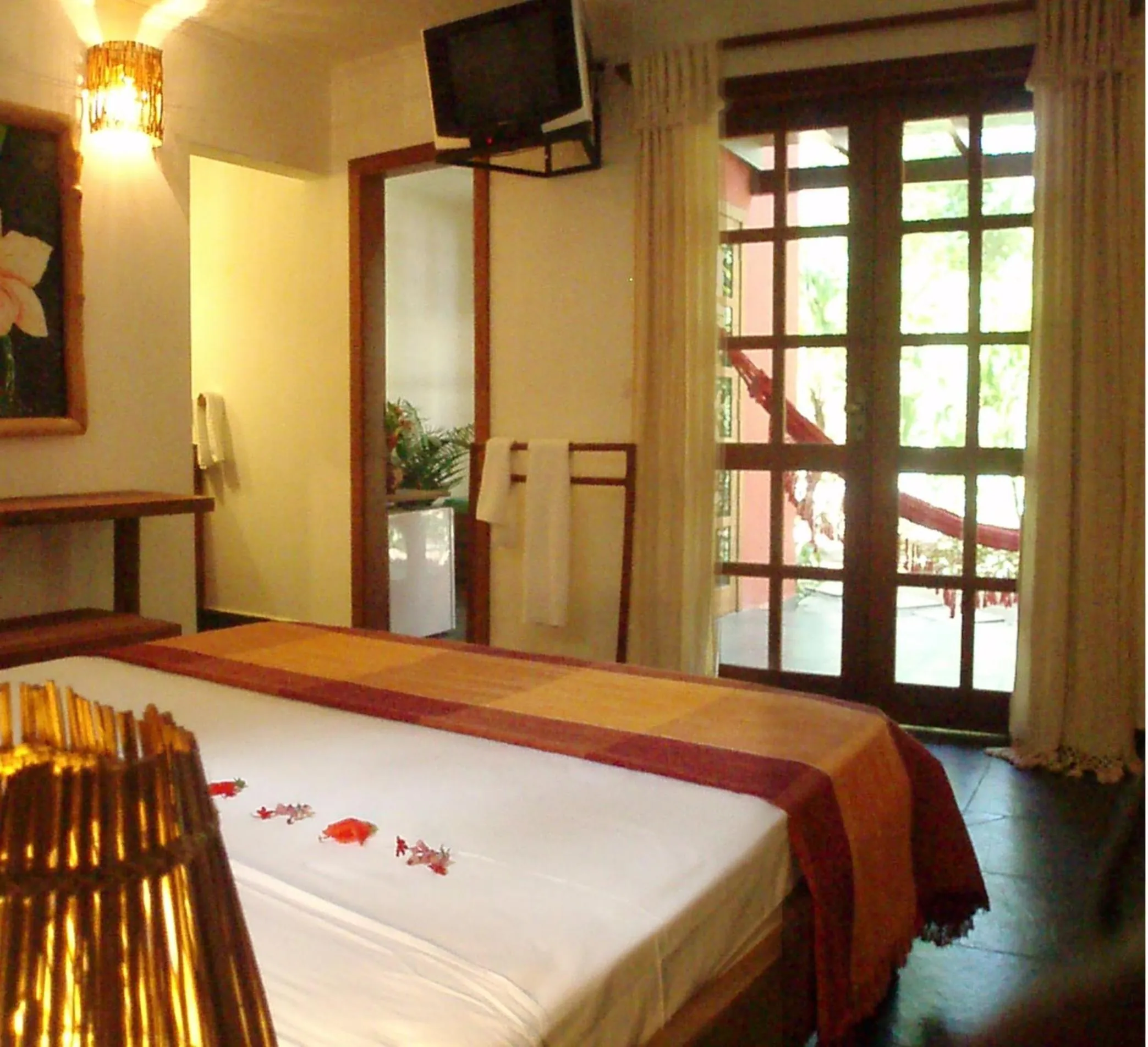 Bed in Pousada Vila Araticum