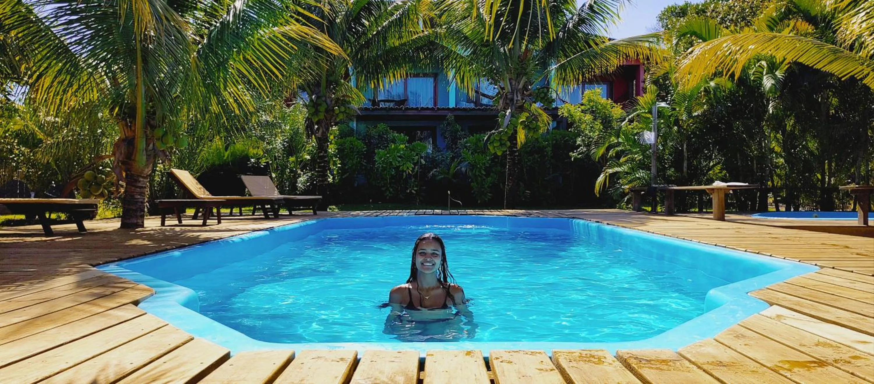 Swimming pool in Pousada Vila Araticum