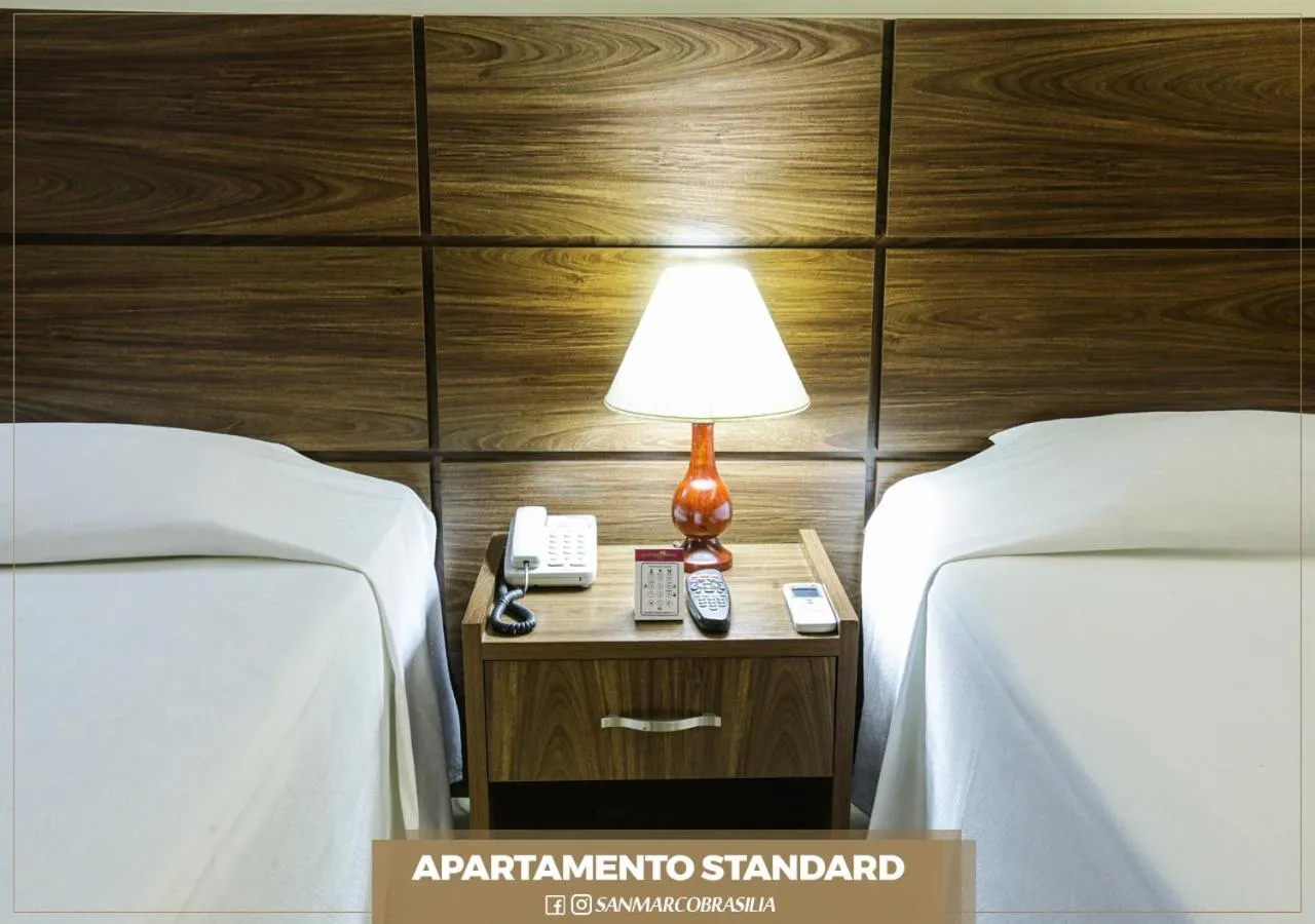 Bed in San Marco Hotel Brasília