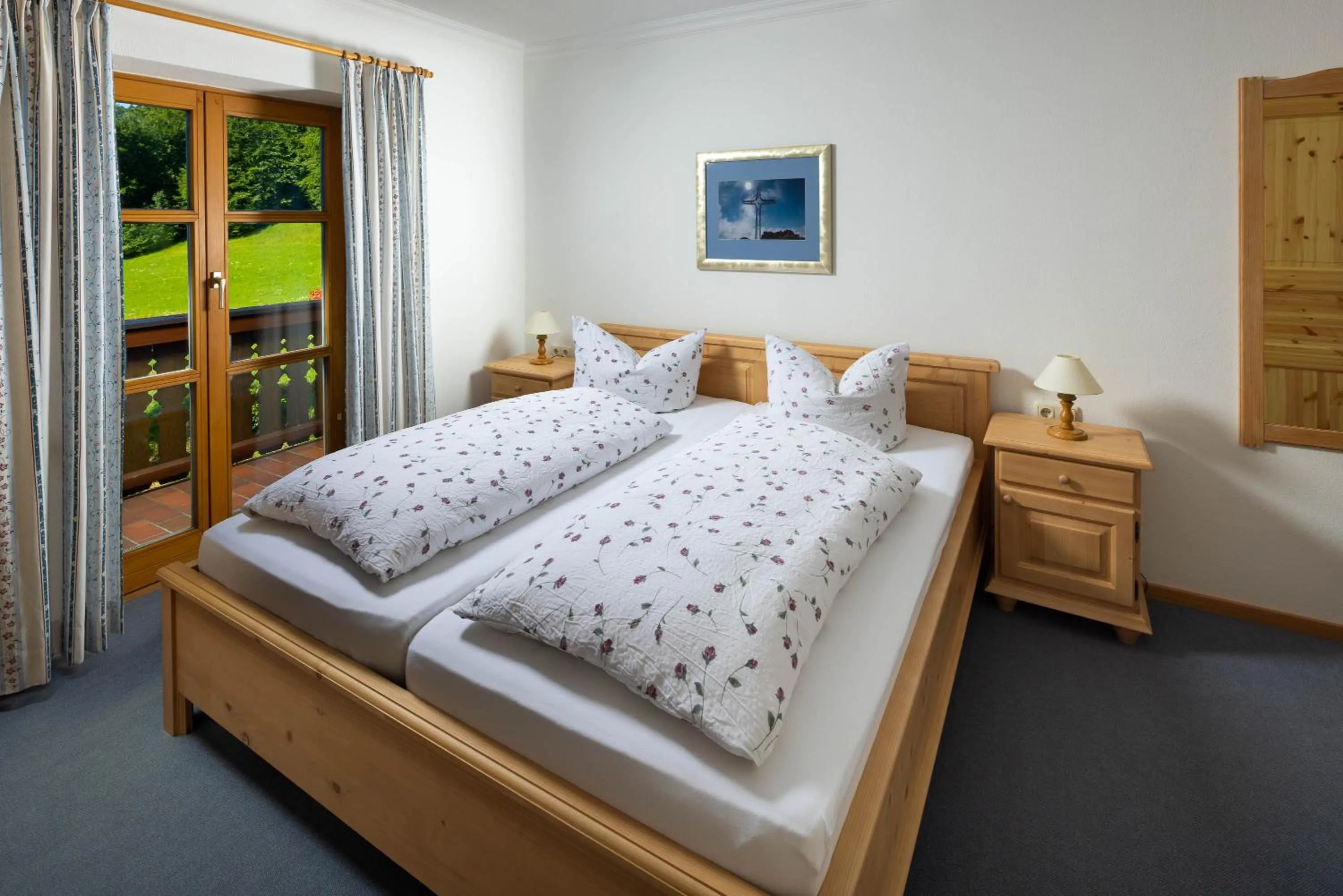 Bed in Ferienwohnungen Freidinglehen