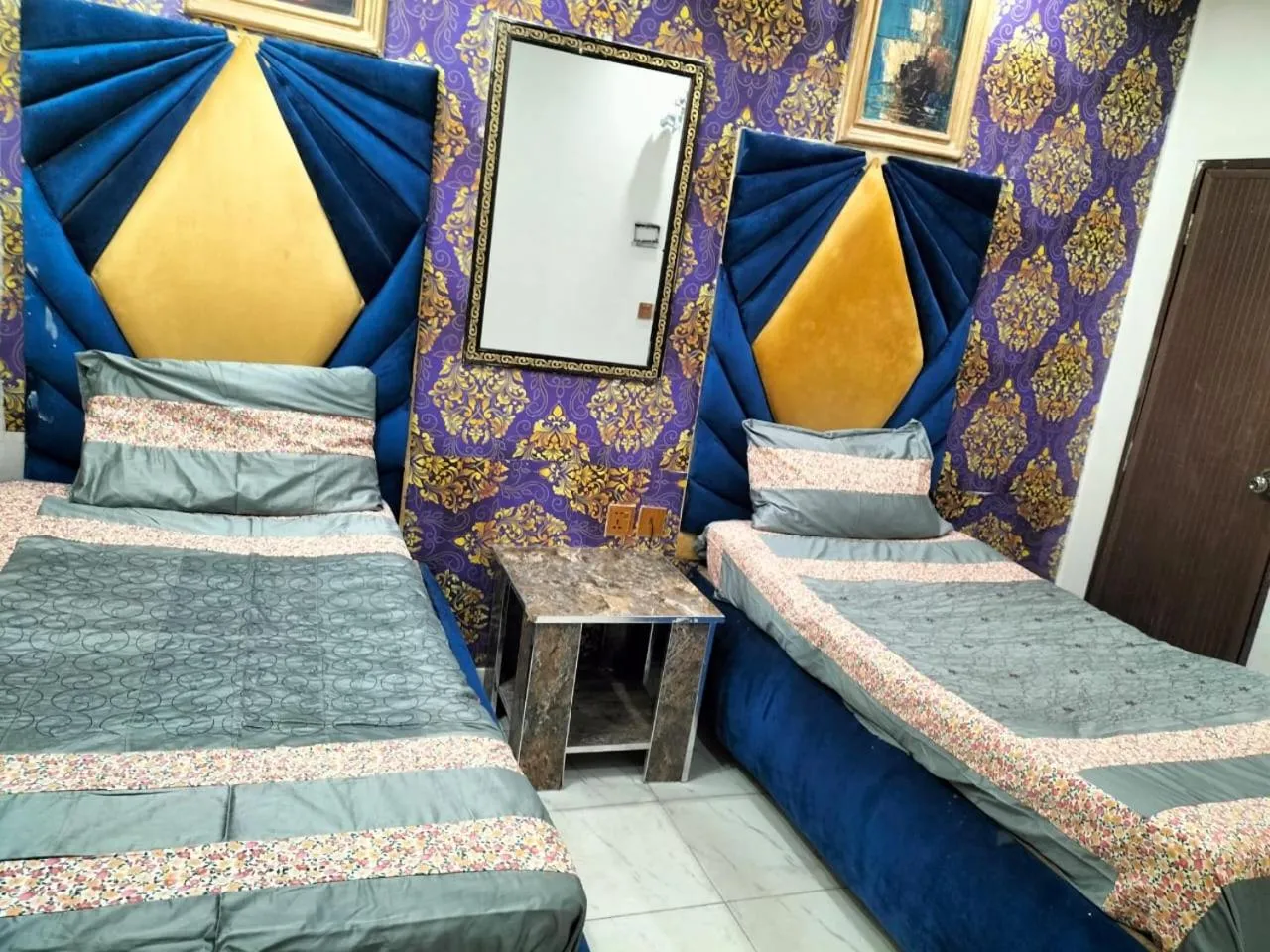 Bed in New Taj Hotel