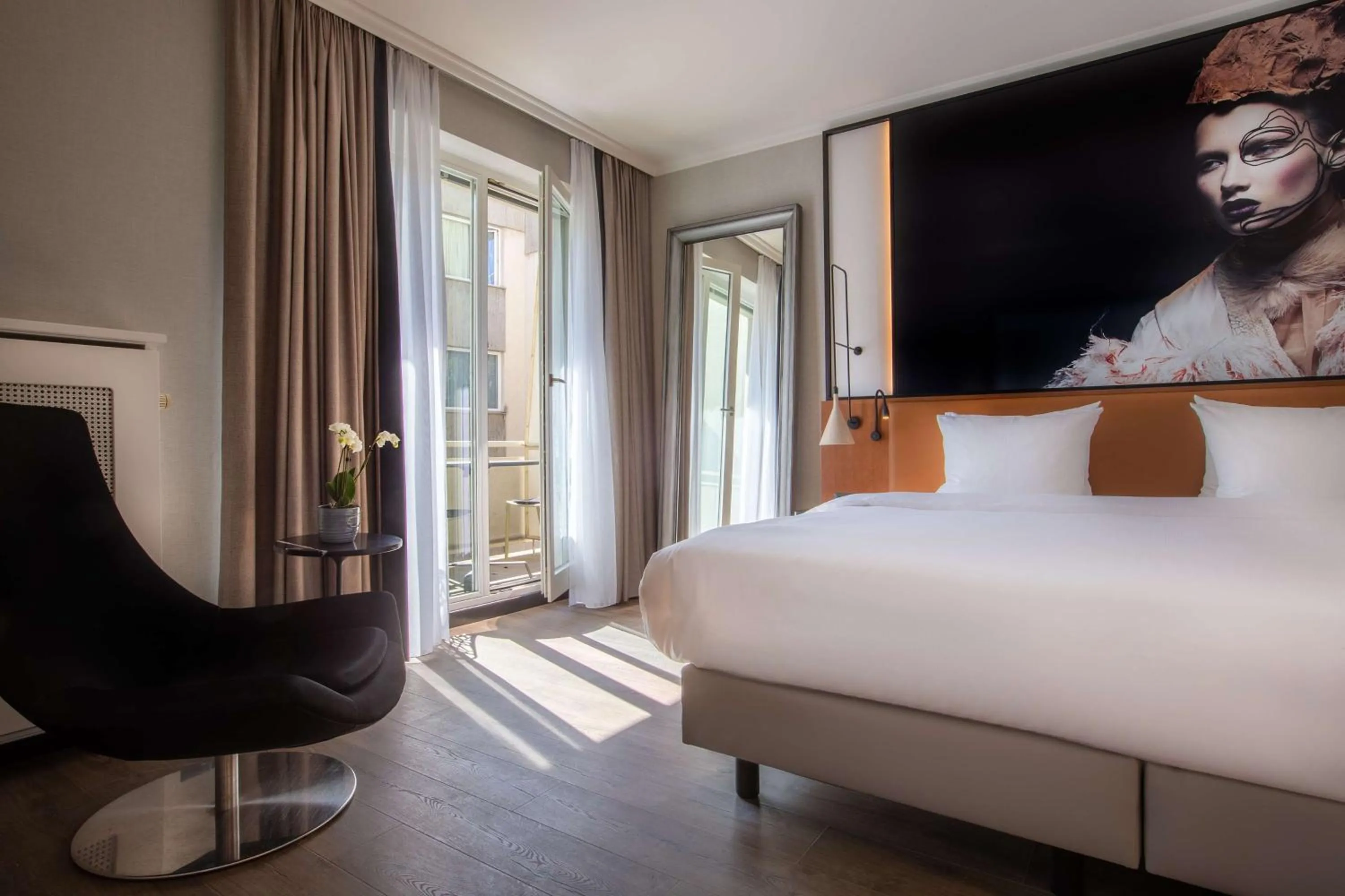 Bed in Radisson Blu, Basel