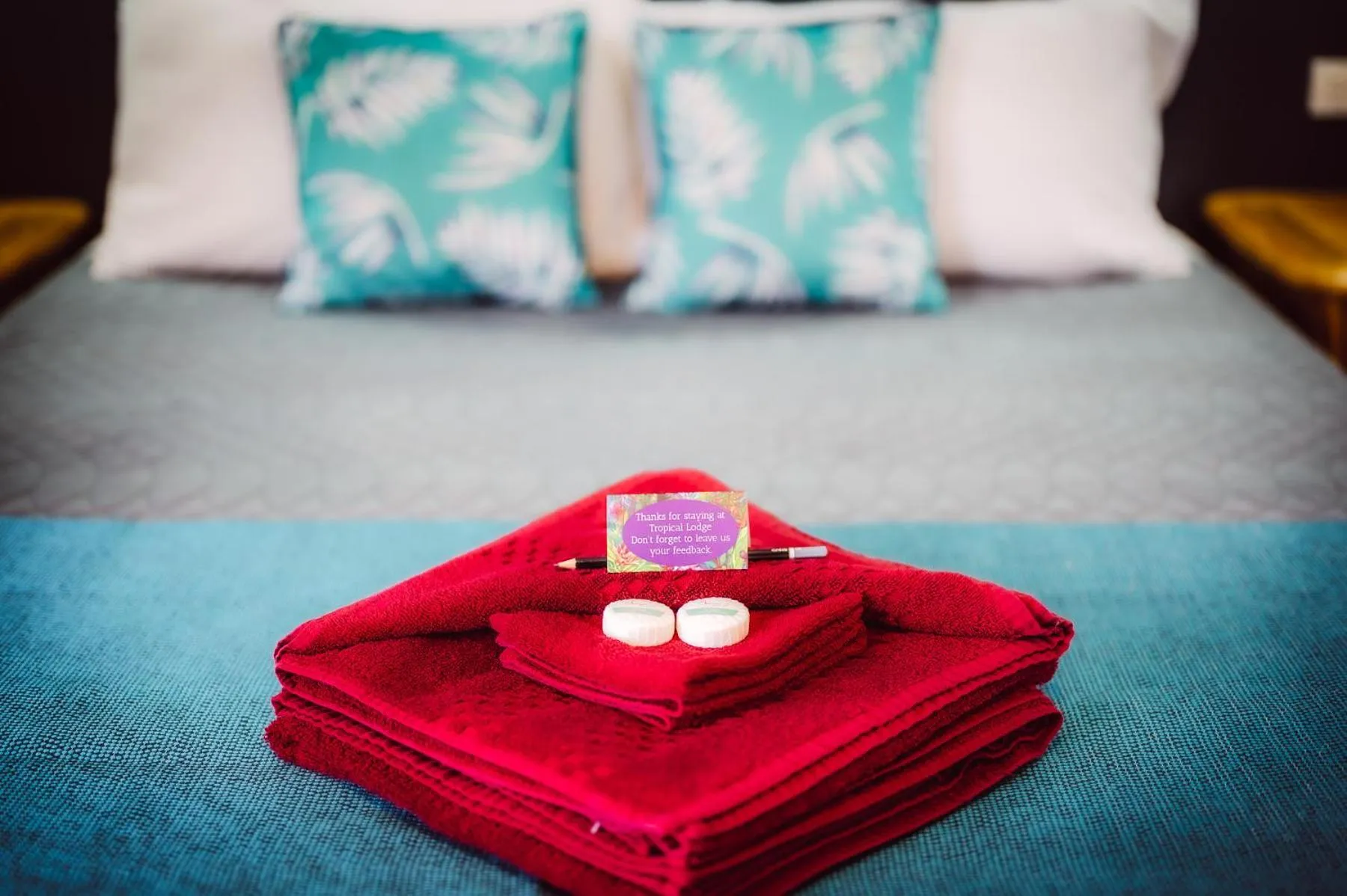 Bed in Tropical Lodge