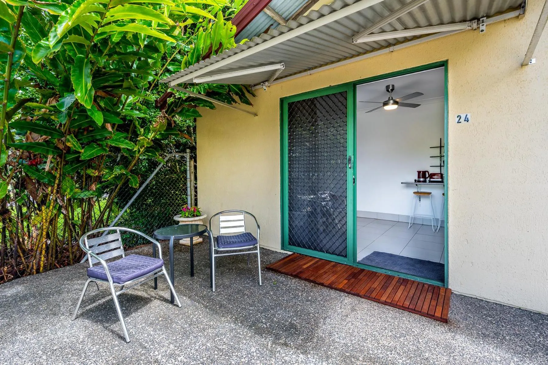 Patio in Tropical Lodge