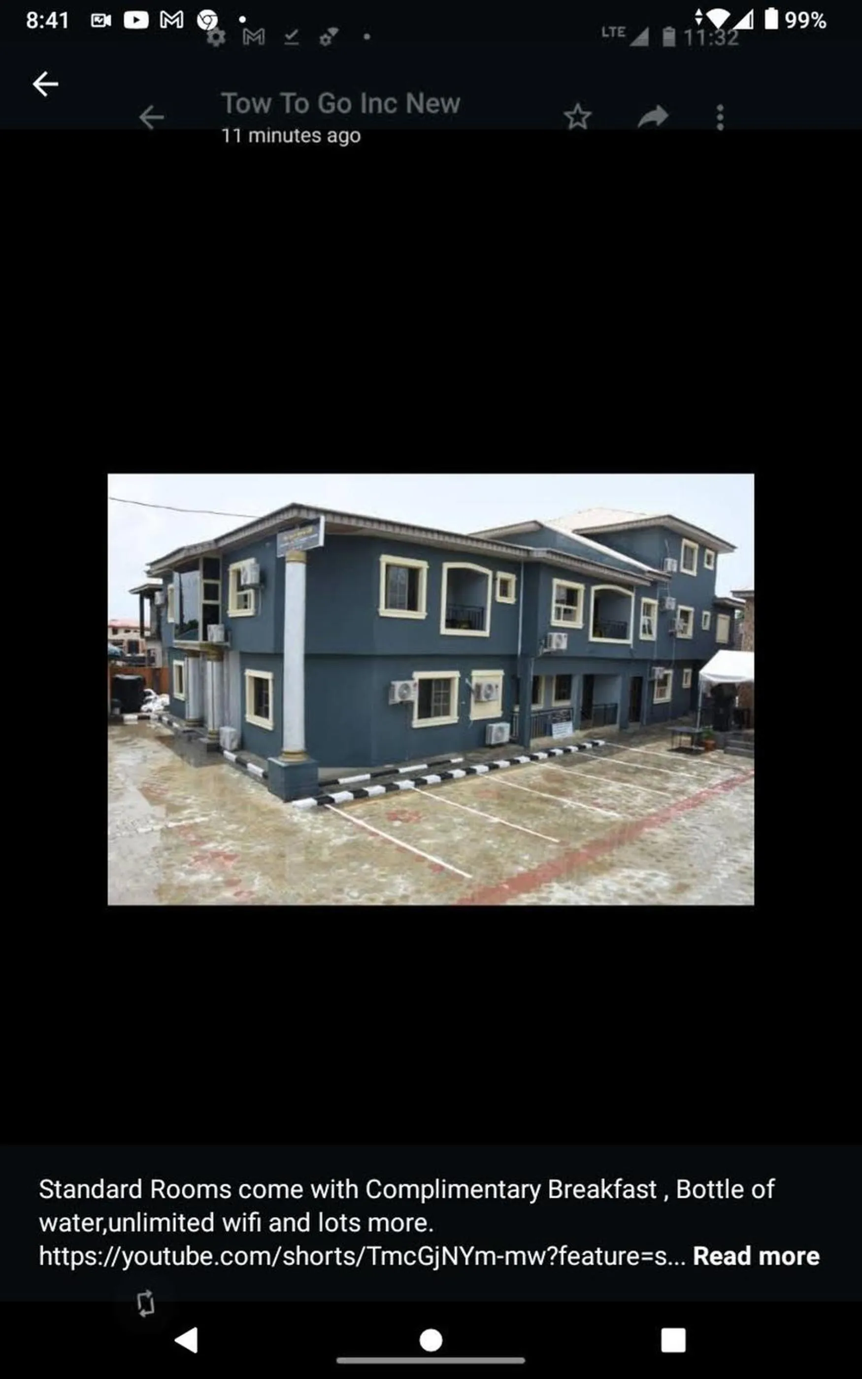 Quiet street view in 24-7 Electricity Agore Hotels and Suites Ltd