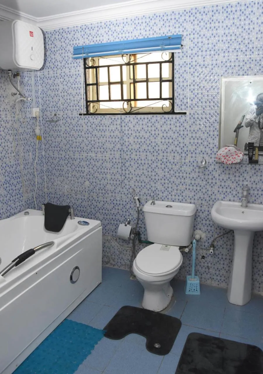 Bathroom in 24-7 Electricity Agore Hotels and Suites Ltd