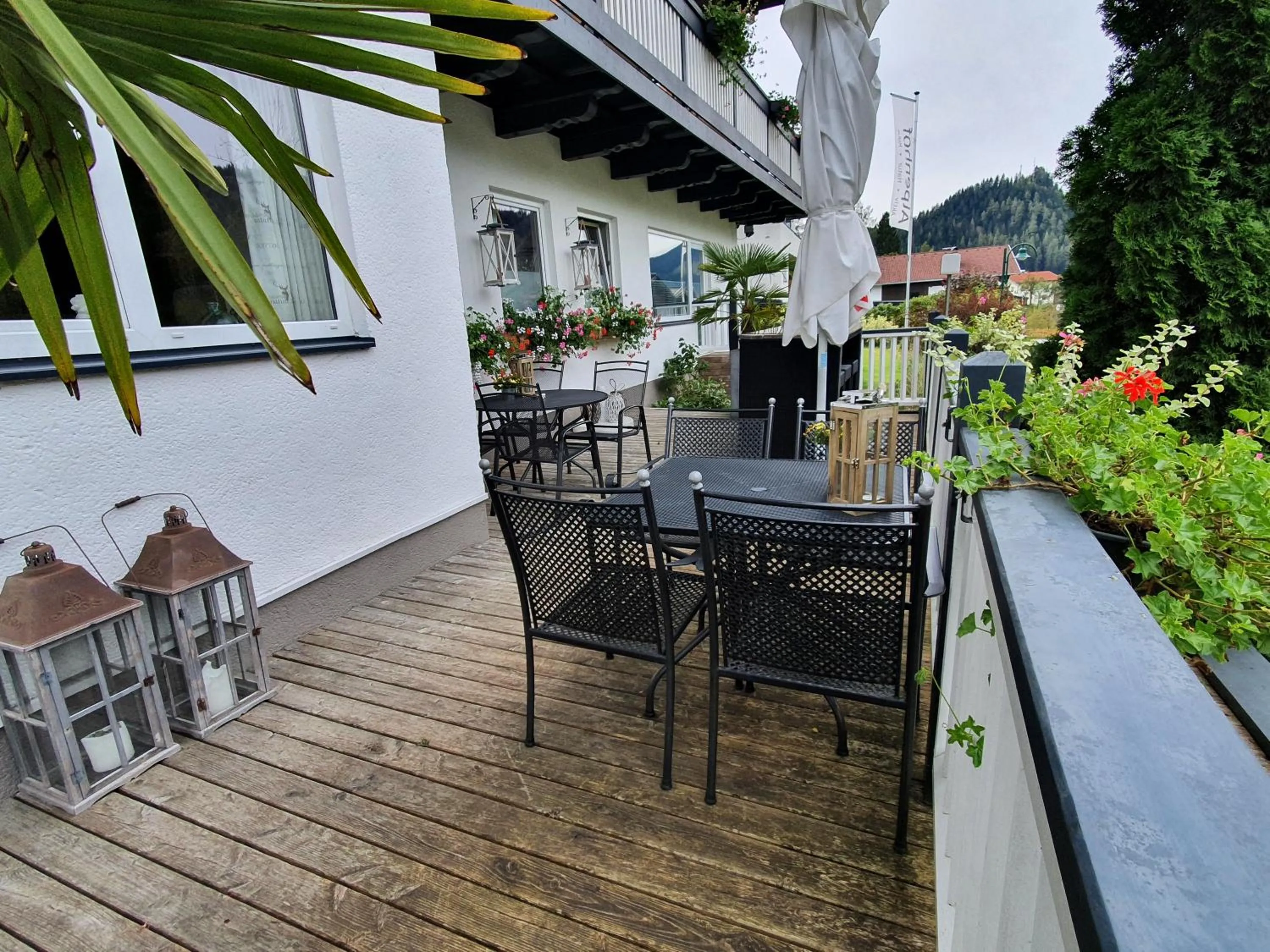 Balcony/Terrace in Boutique Hotel Alpenhof