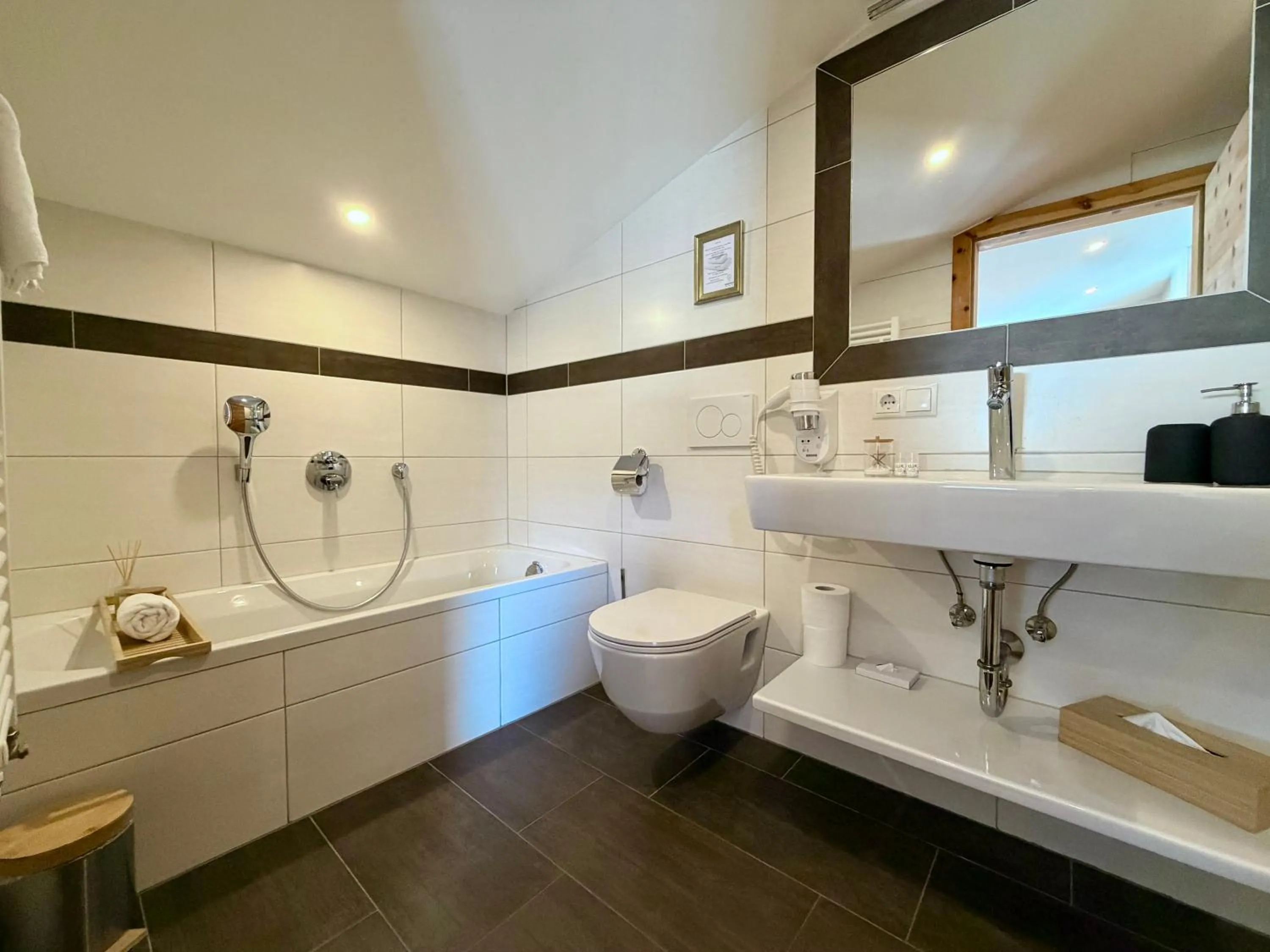 Toilet in Boutique Hotel Alpenhof