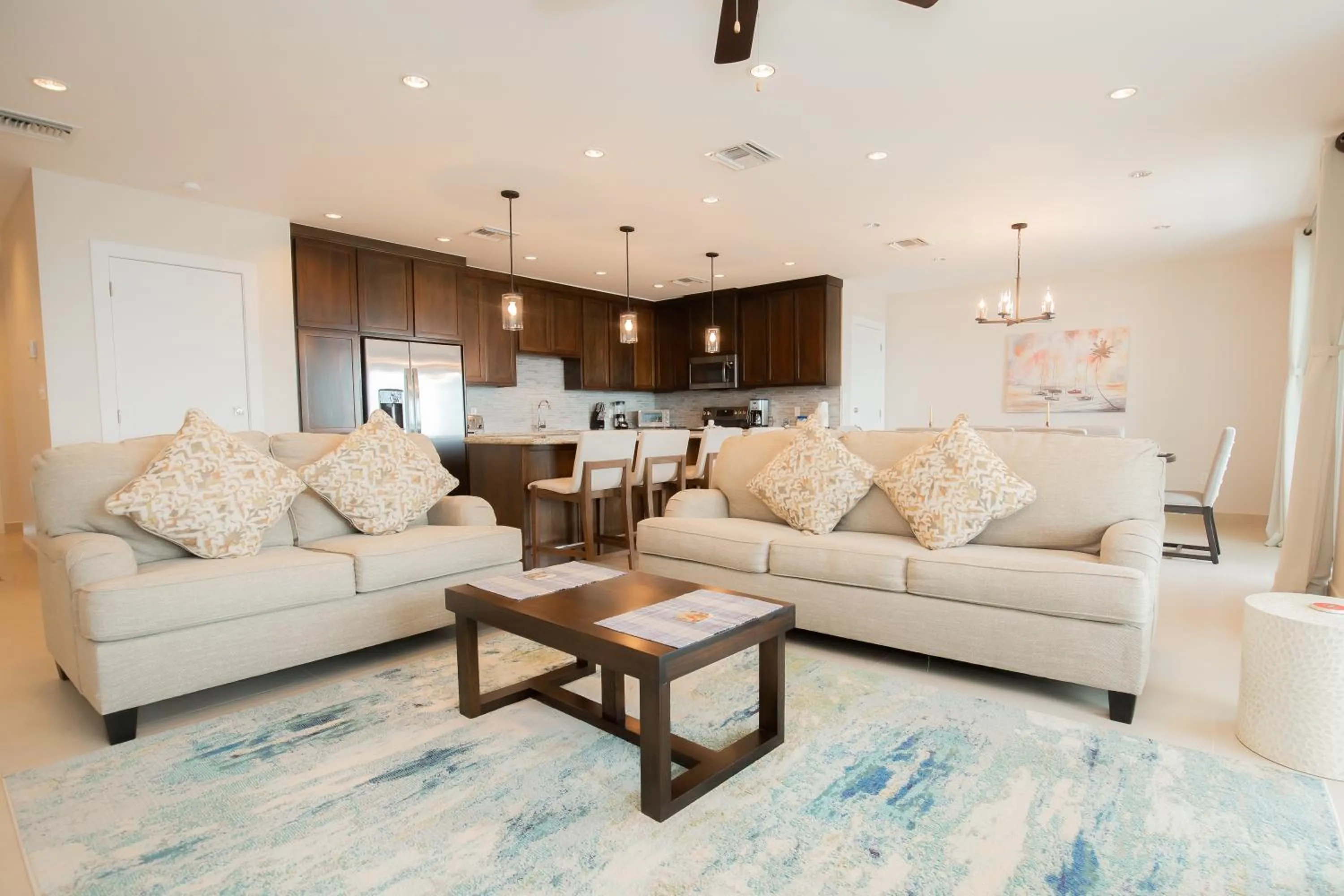 Living room in Sunset Caribe Belize