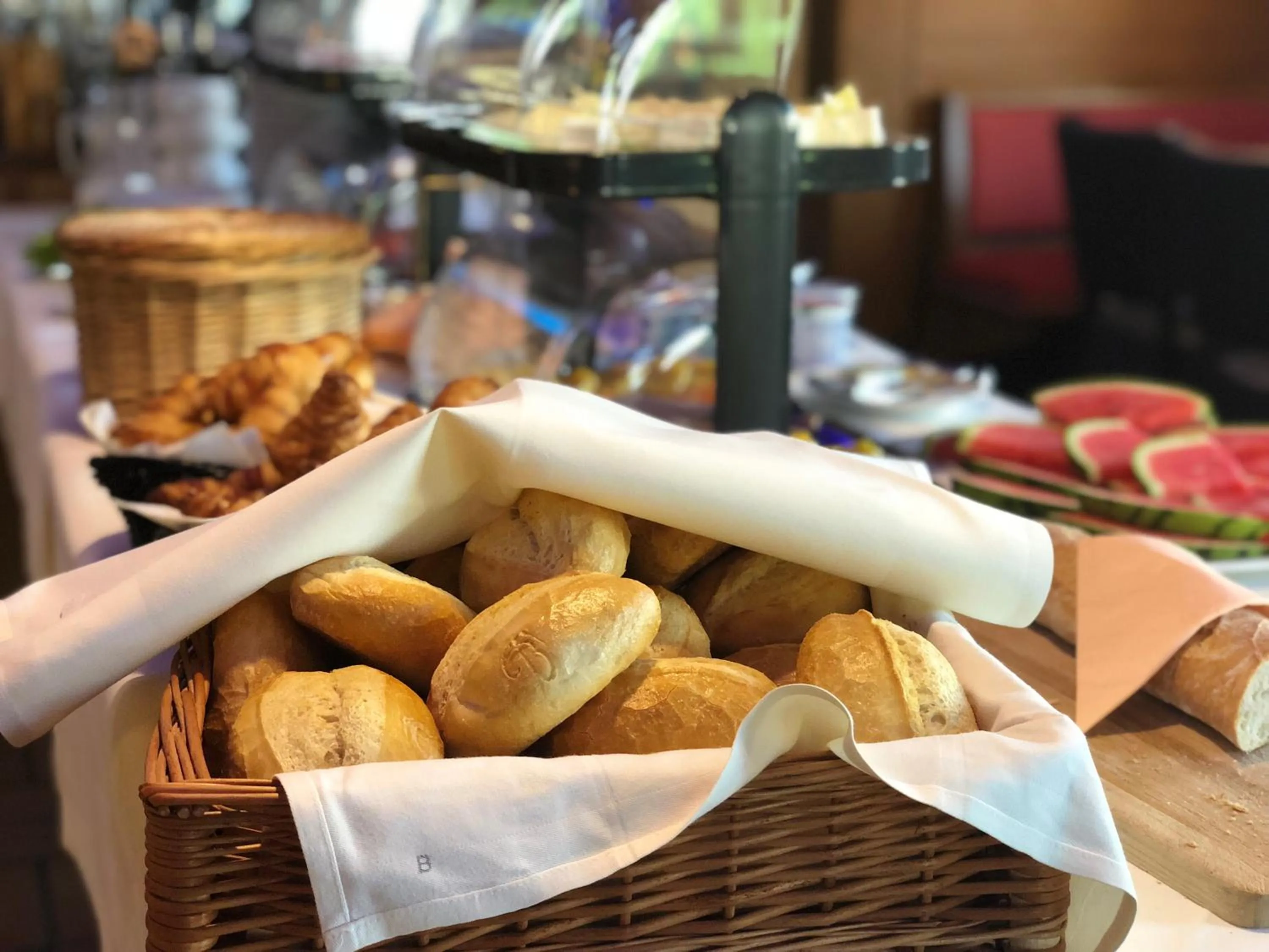 Buffet breakfast in Landhotel Traube