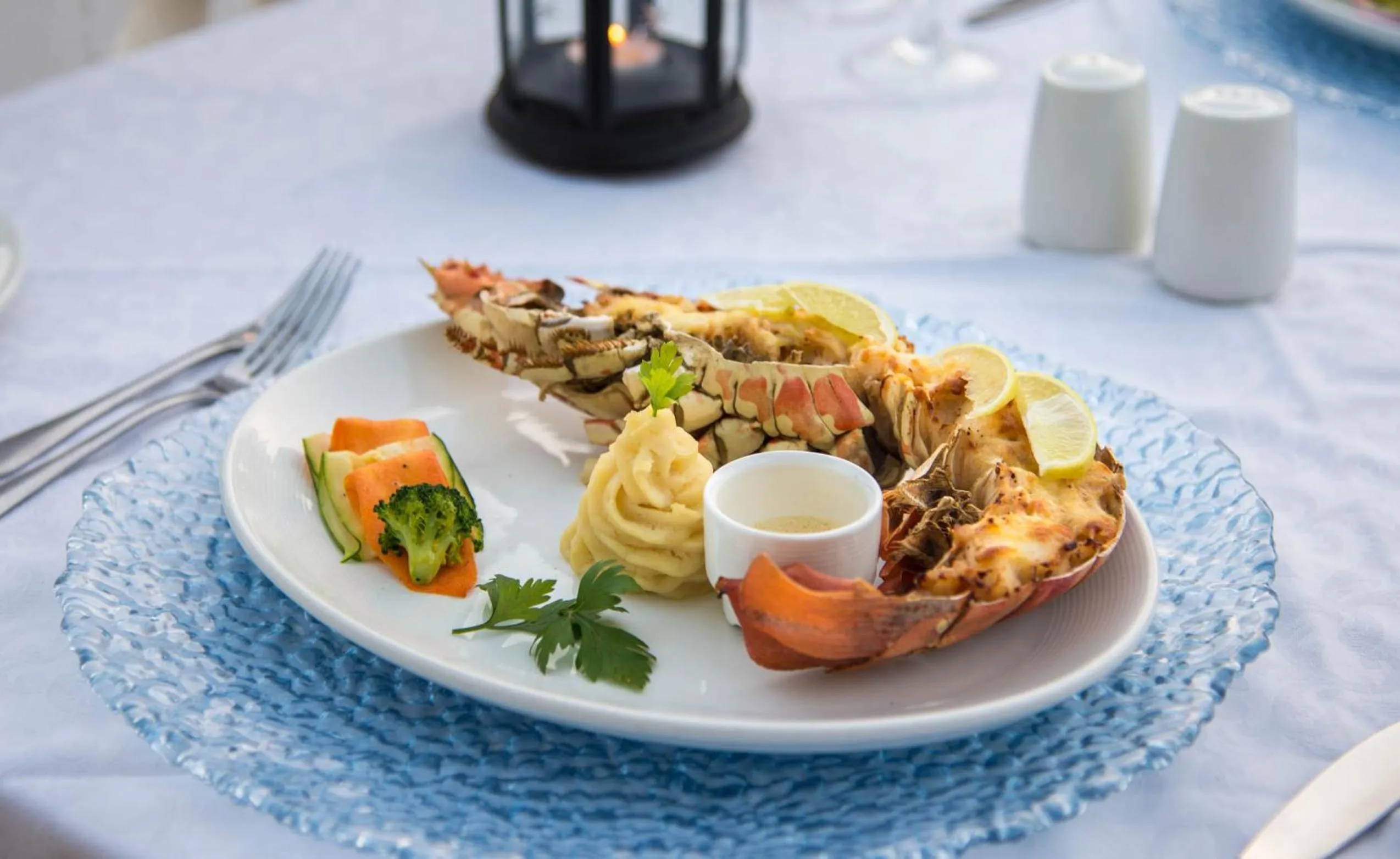 Food close-up in Kisiwa House