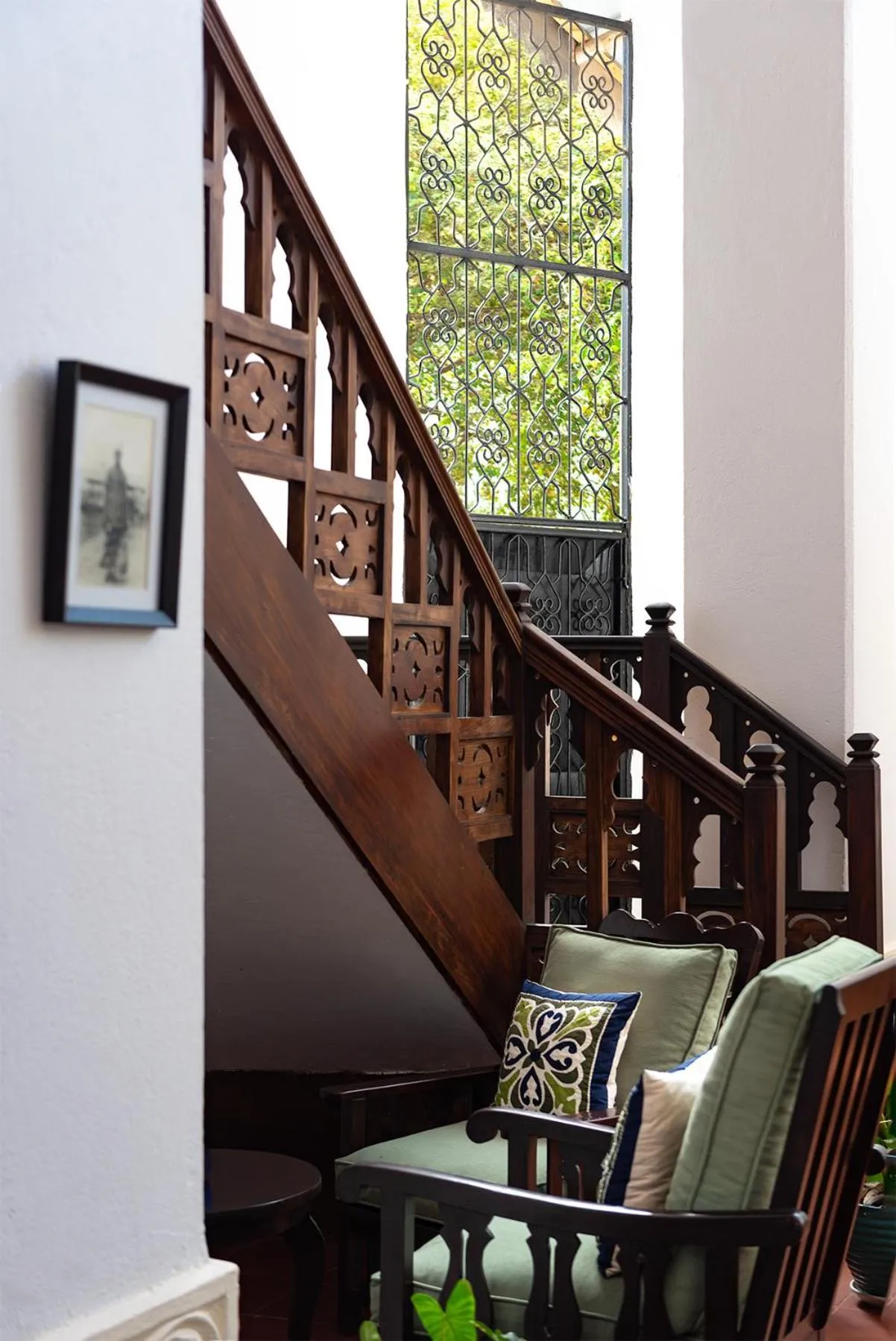 Seating area in Kisiwa House