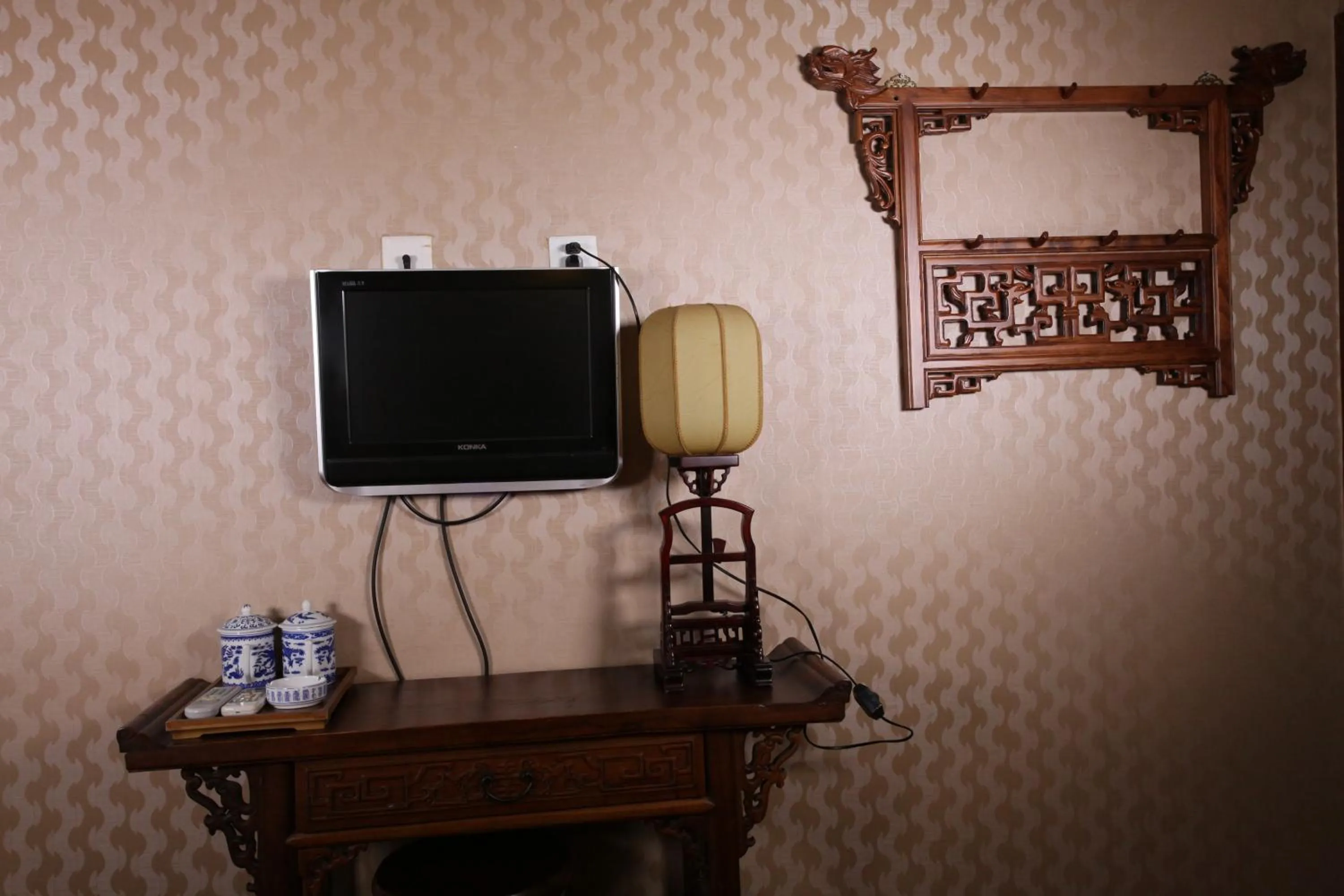 Decorative detail, TV/Entertainment Center in Citycourt Hotel