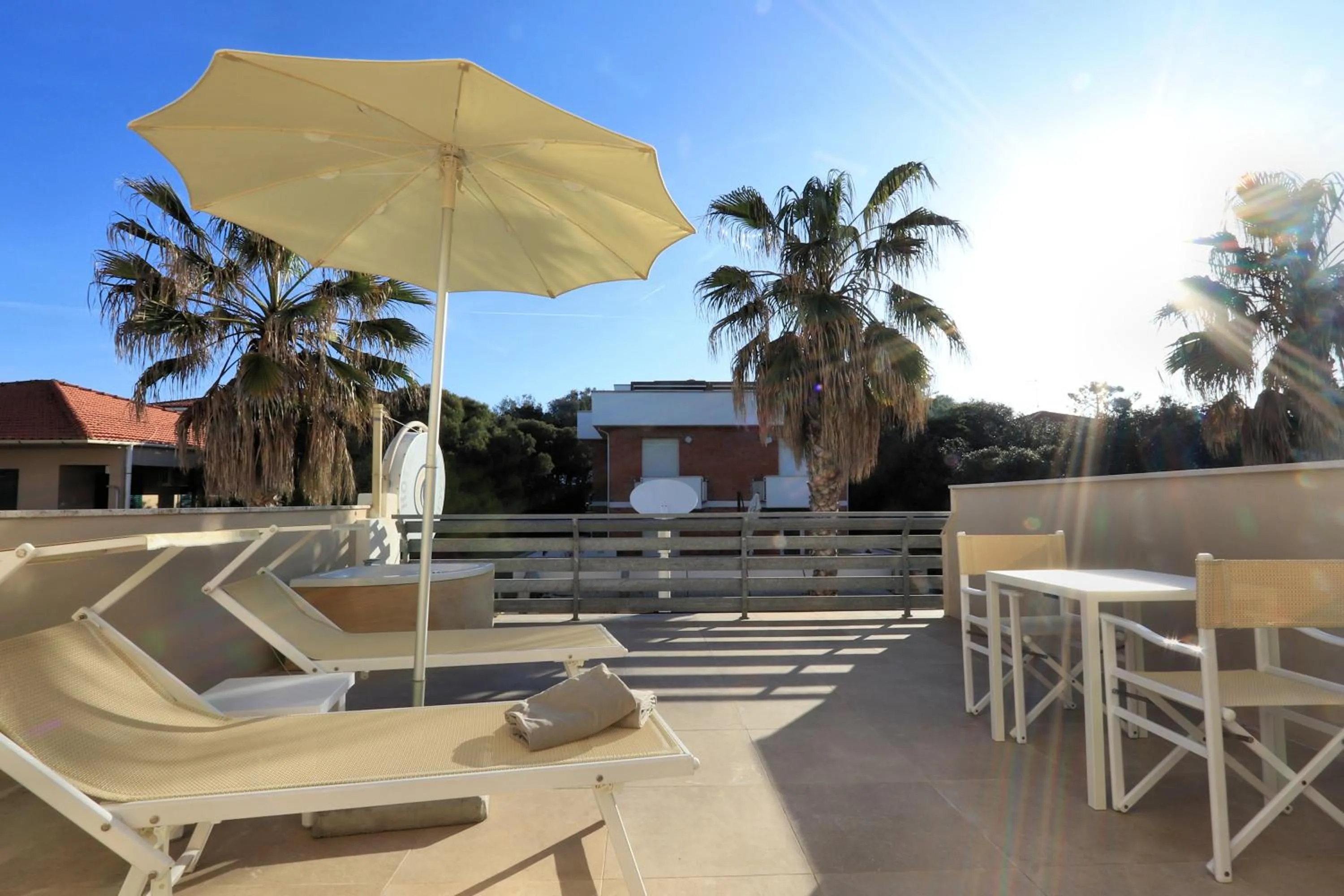 Balcony/Terrace in Hotel Cecina Beach