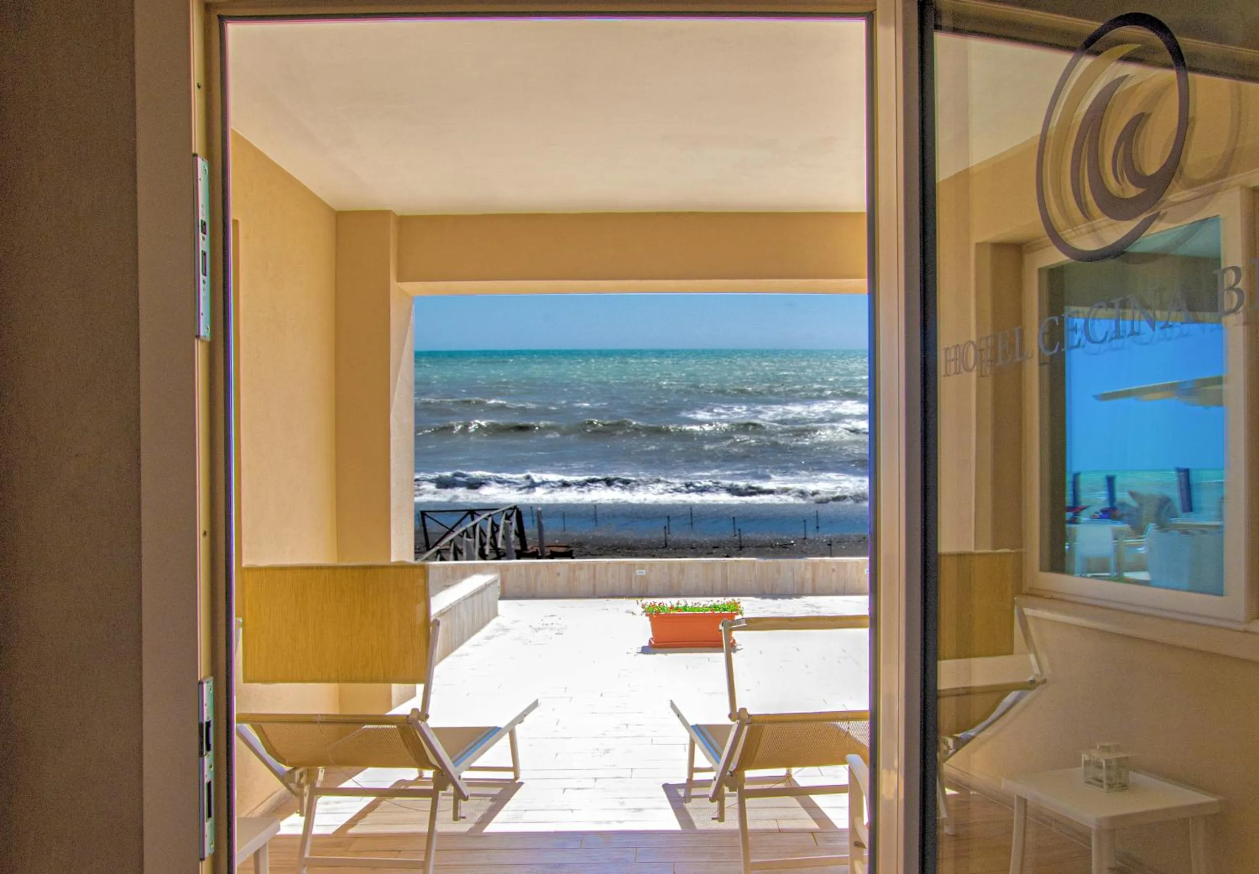Balcony/Terrace in Hotel Cecina Beach