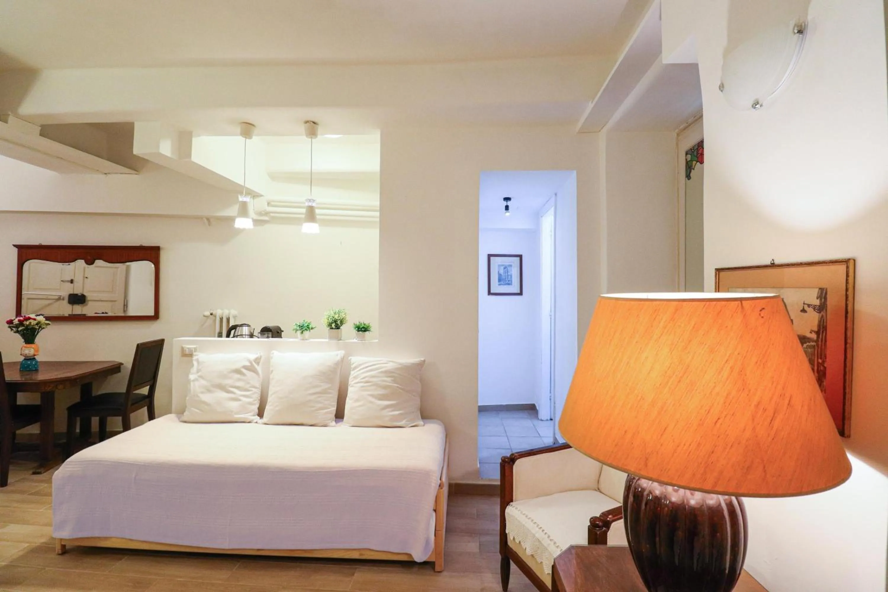 Living room, Bed in Locanderia Roma