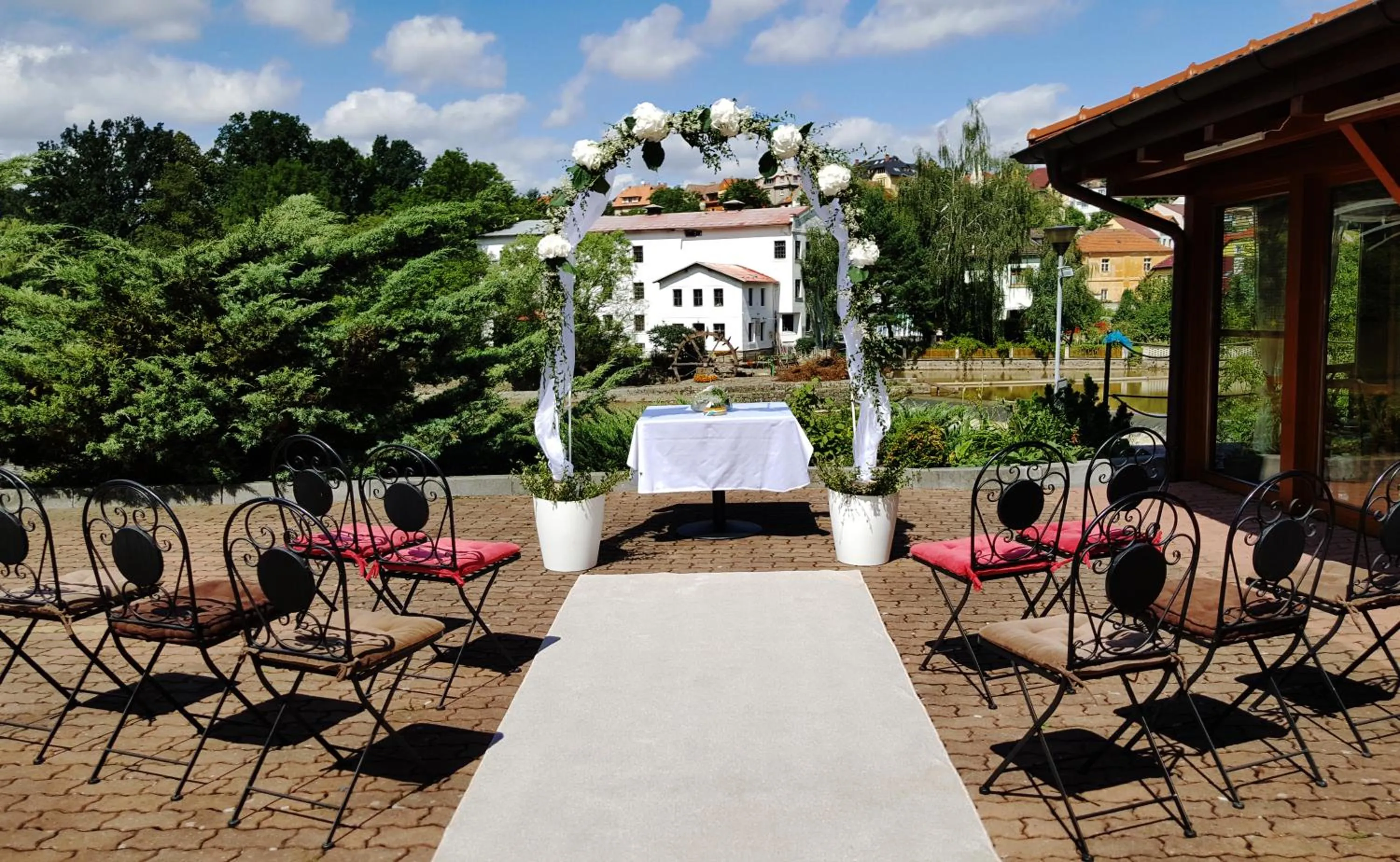 Patio in ROMANTIK HOTEL ELEONORA
