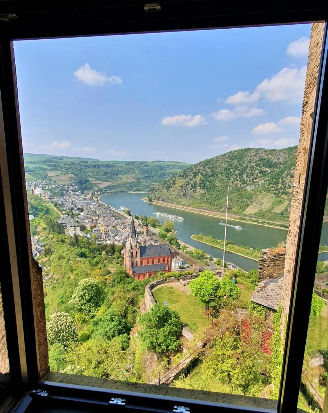 River view in Burghotel auf Schönburg