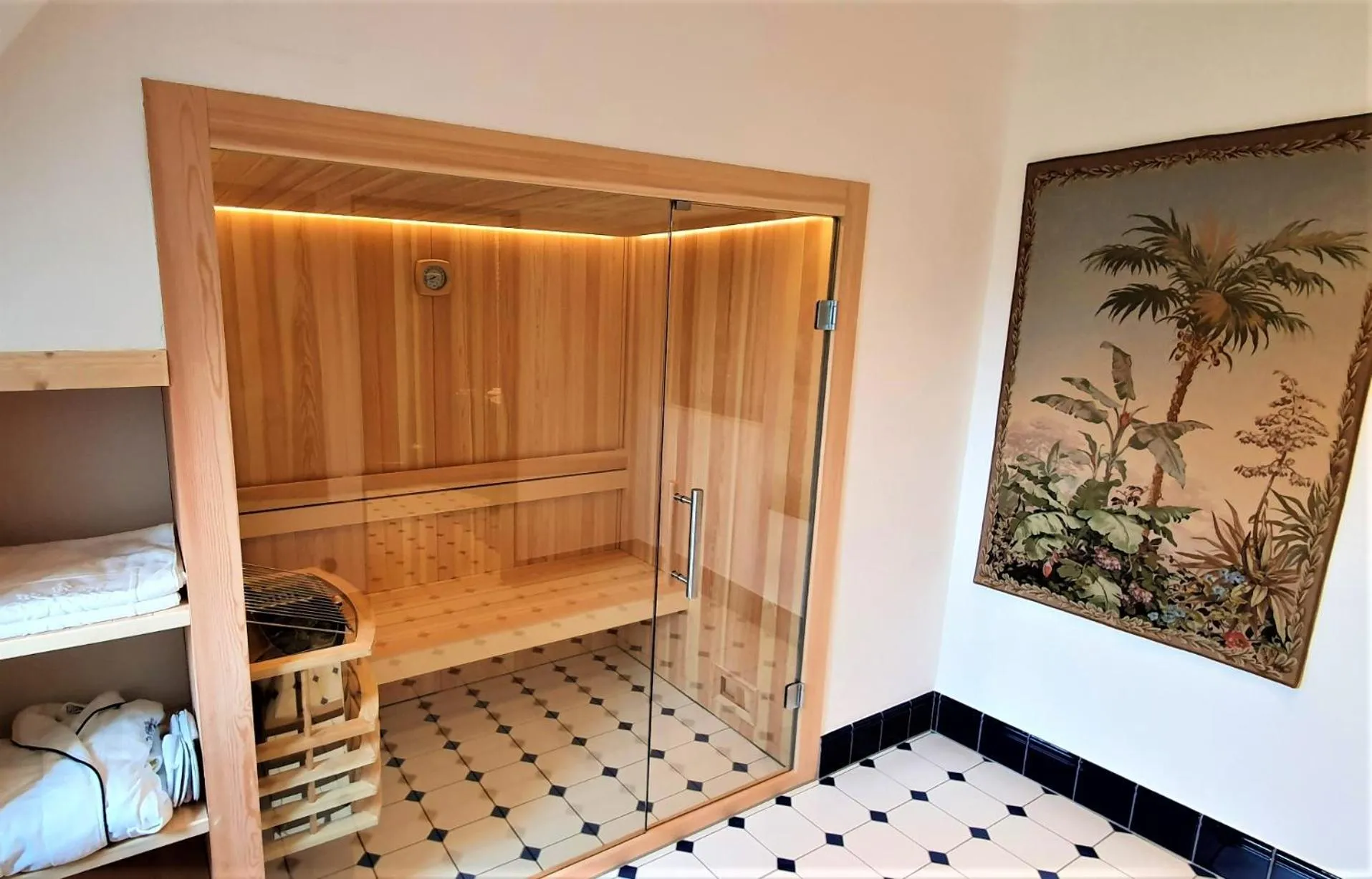Sauna in Burghotel auf Schönburg