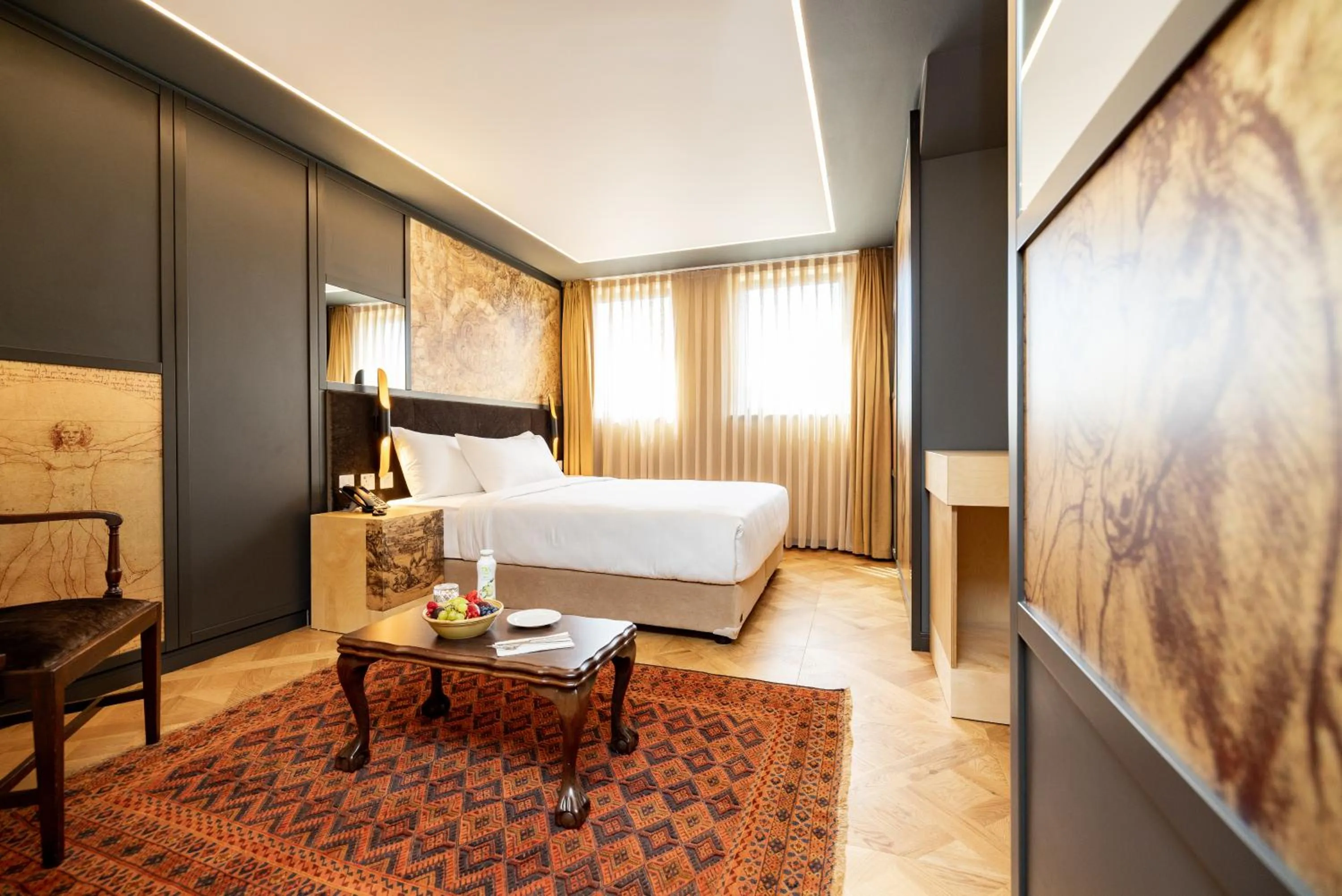 Bed in Limehouse Library Hotel