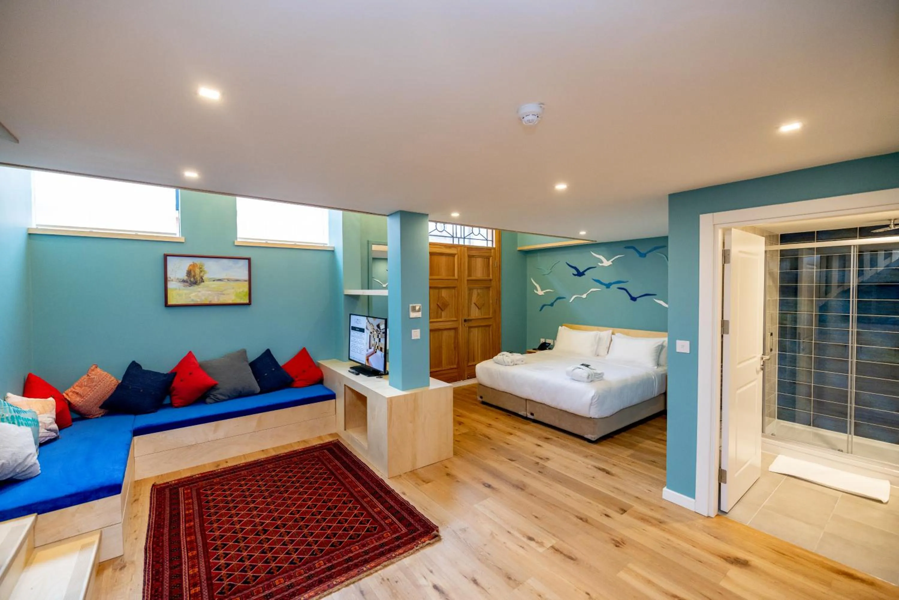 Bed in Limehouse Library Hotel