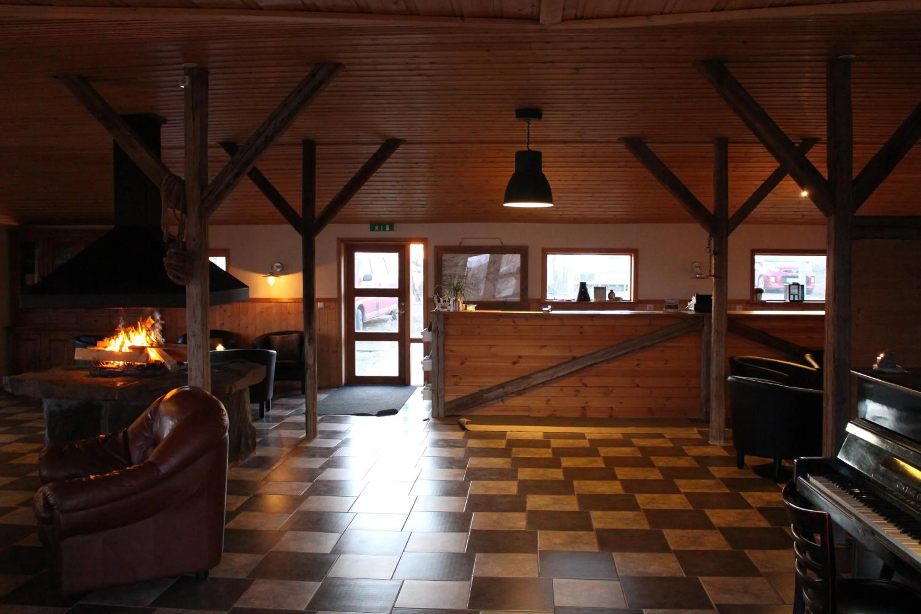 Lobby or reception in Hótel Á