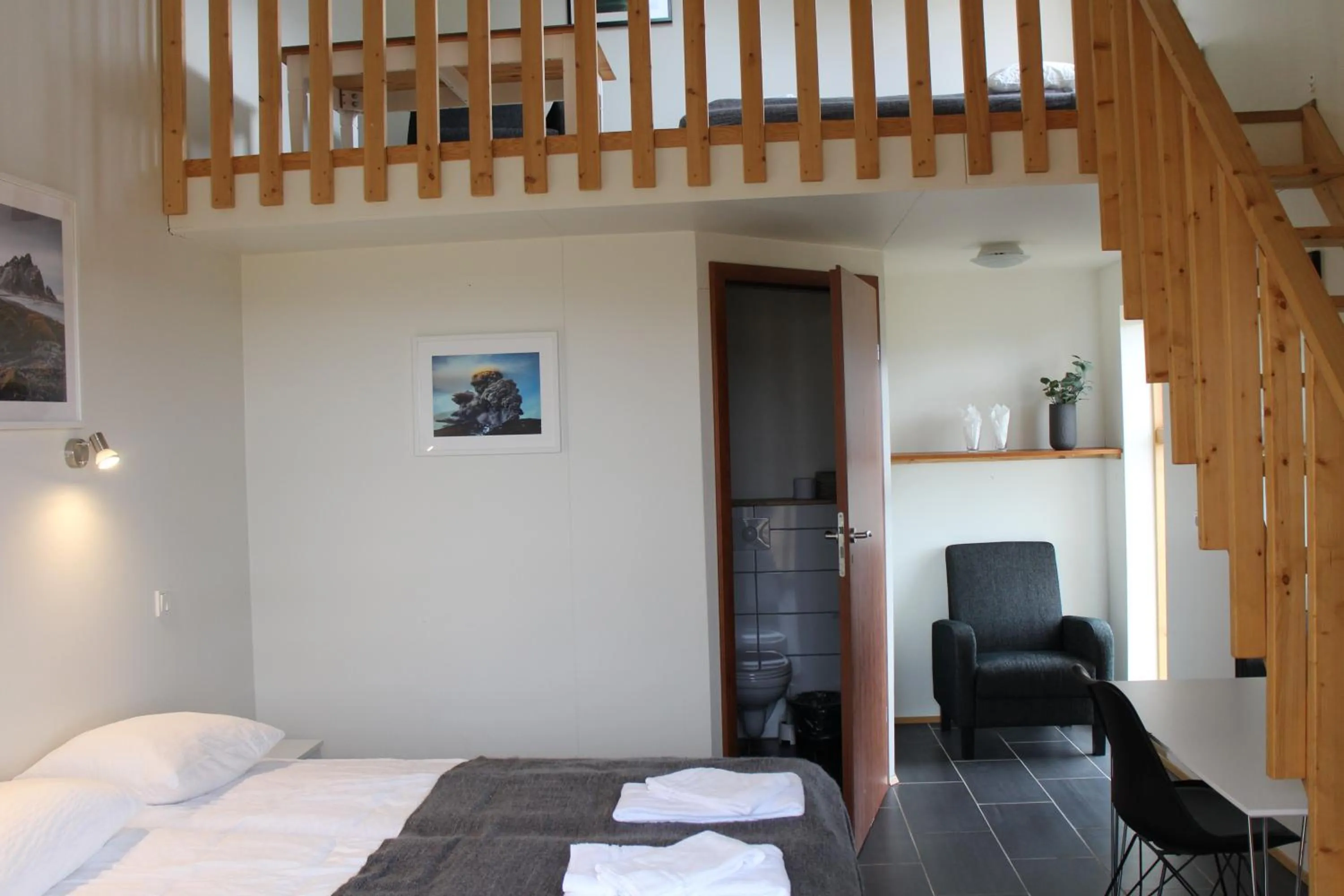 Bedroom, Bed in Hótel Á