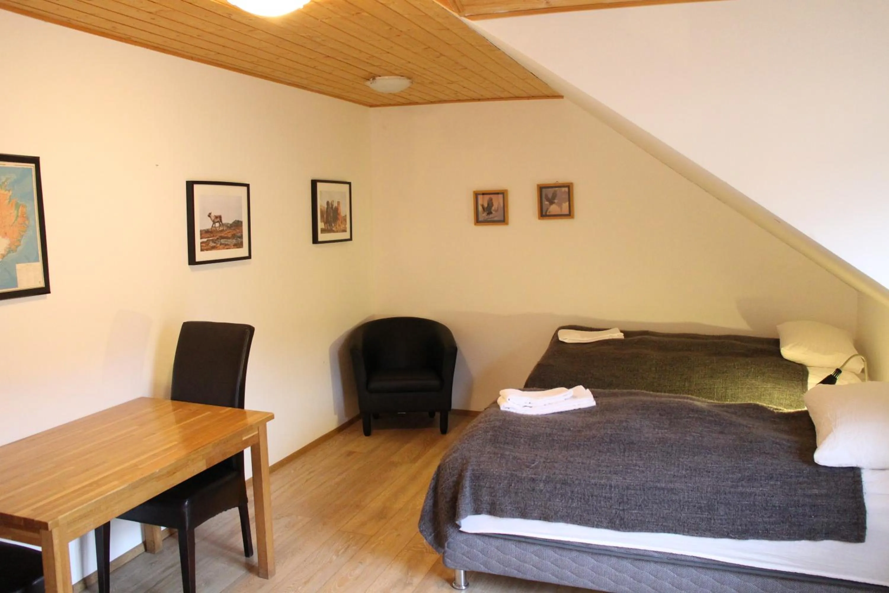 Bedroom, Bed in Hótel Á