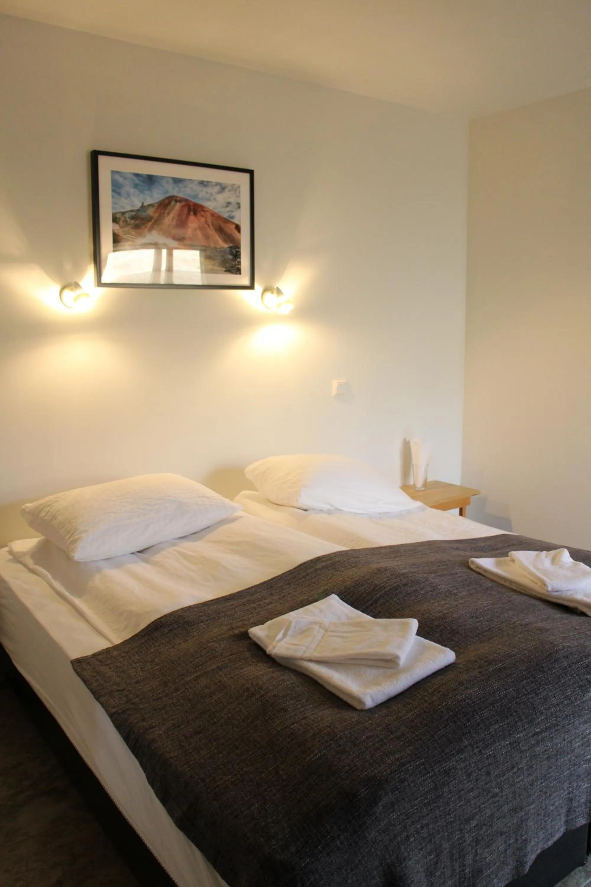 Bedroom, Bed in Hótel Á