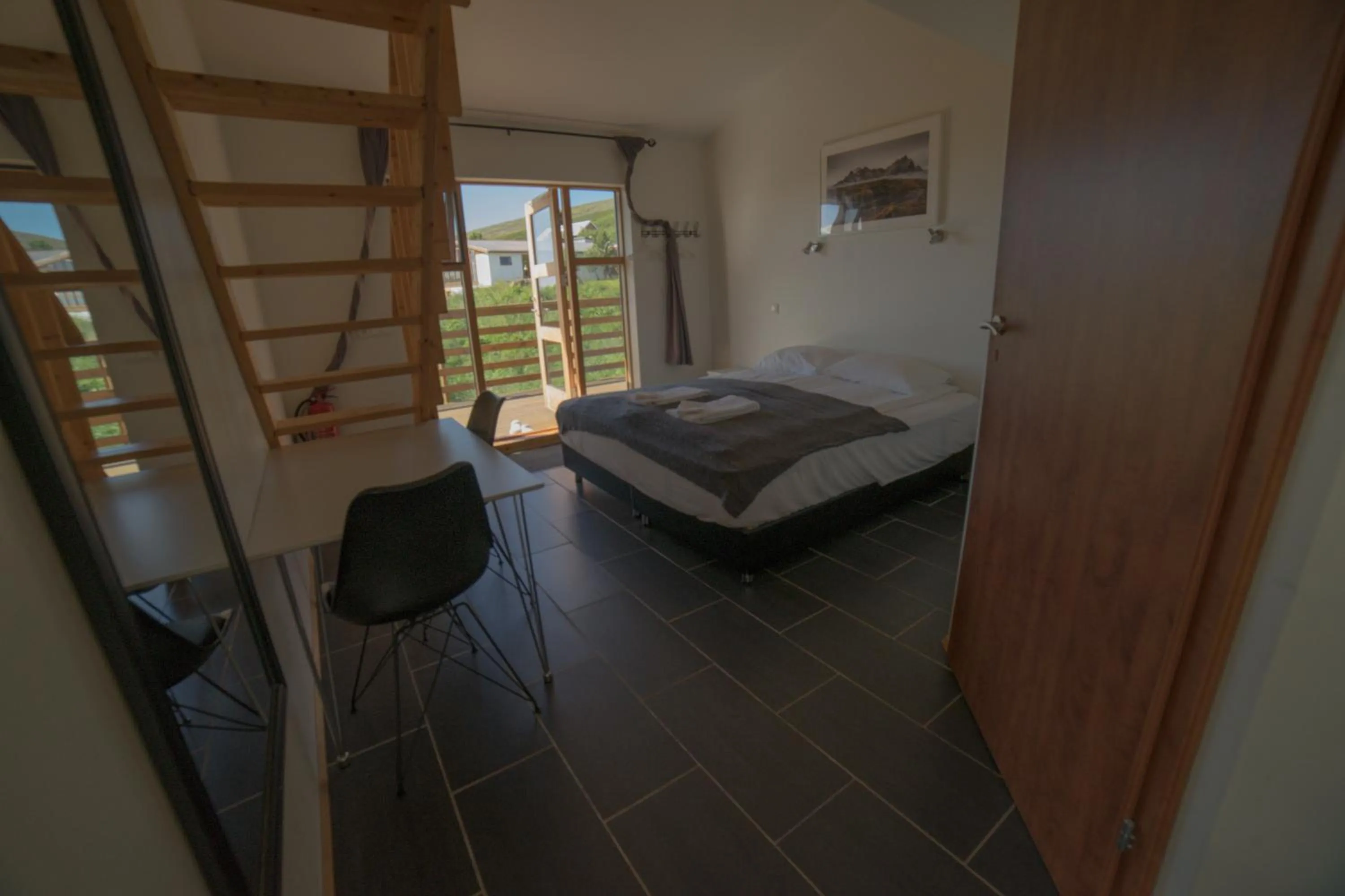 Bedroom, Bed in Hótel Á