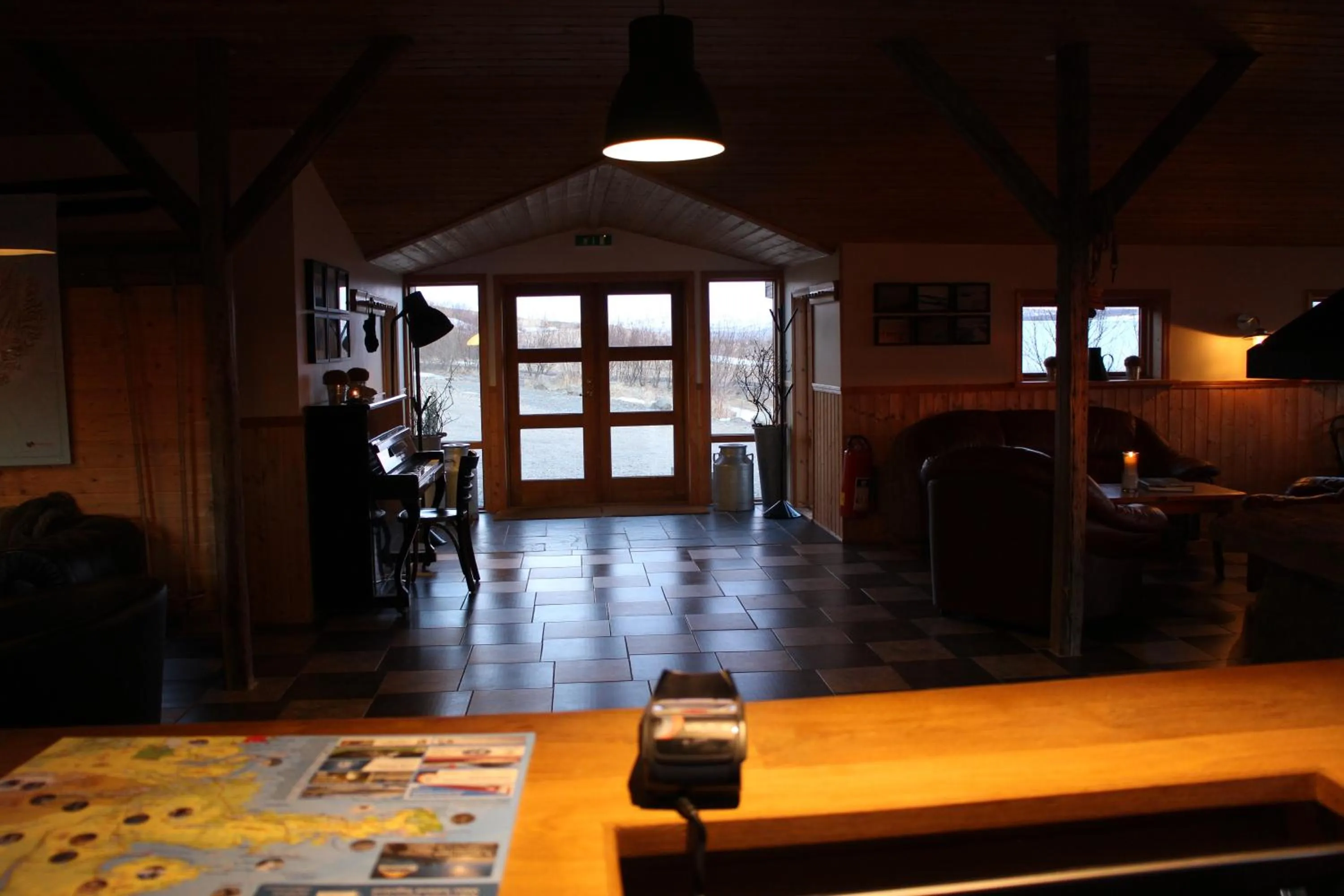 Lobby or reception in Hótel Á