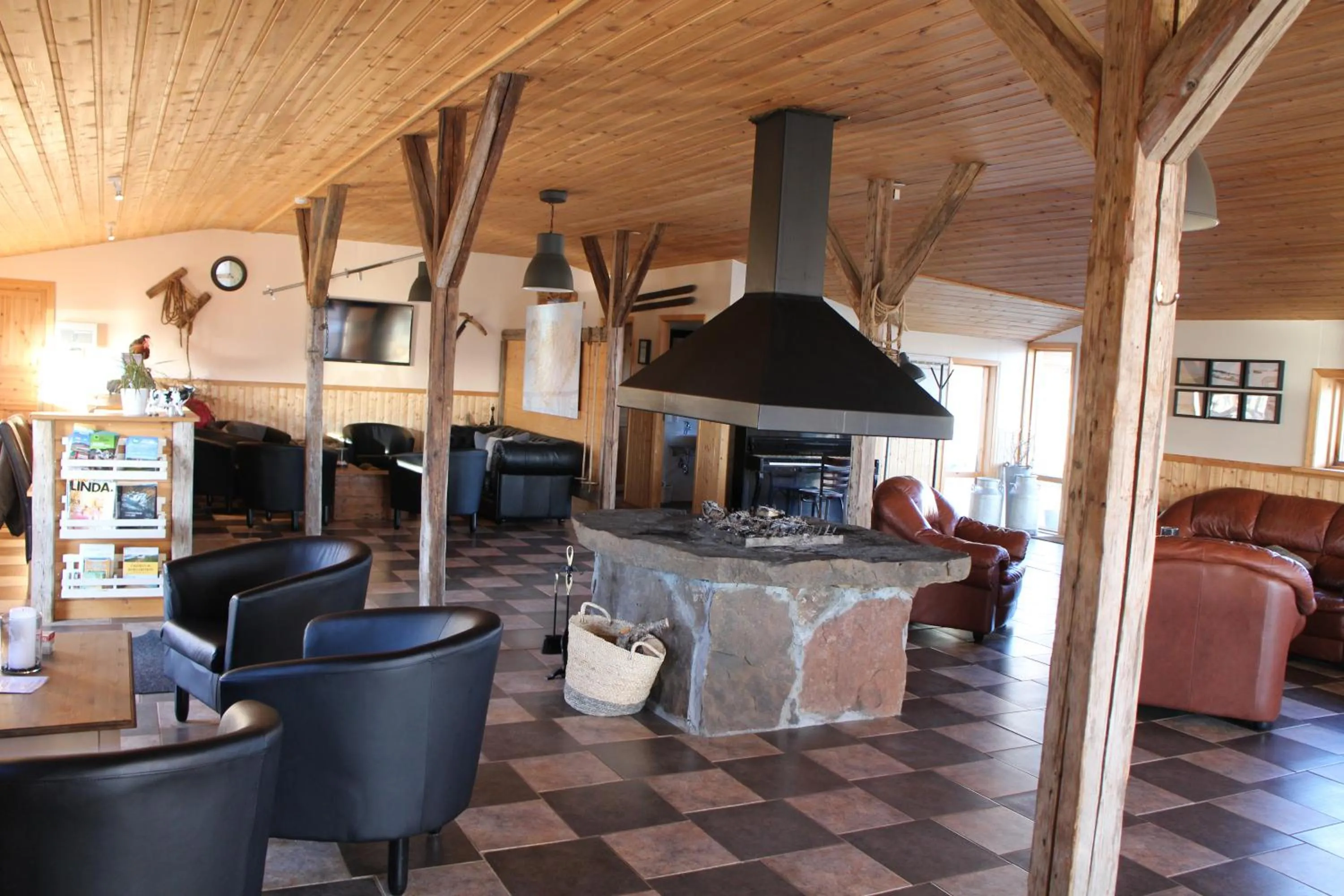 Lobby or reception in Hótel Á