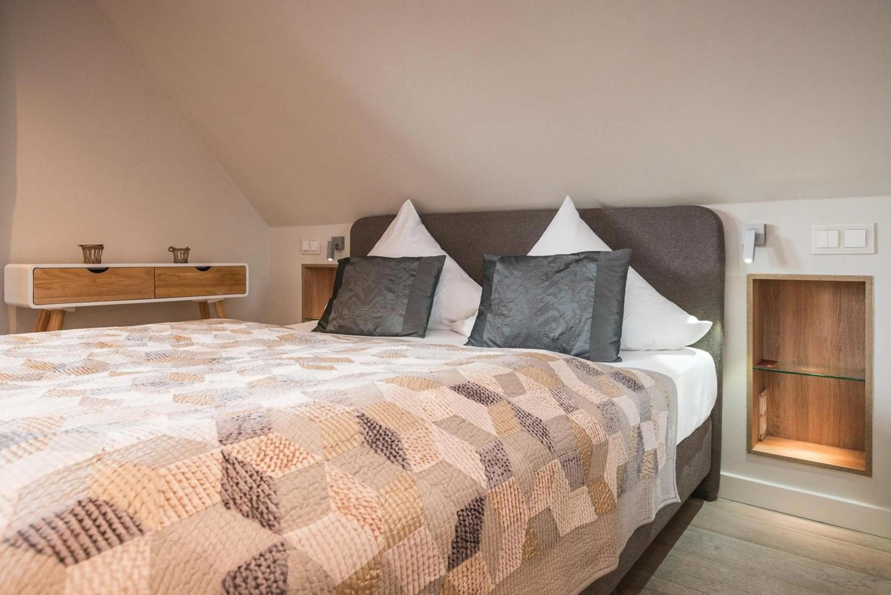 Balcony/Terrace, Bed in Landhaus Sylter Hahn