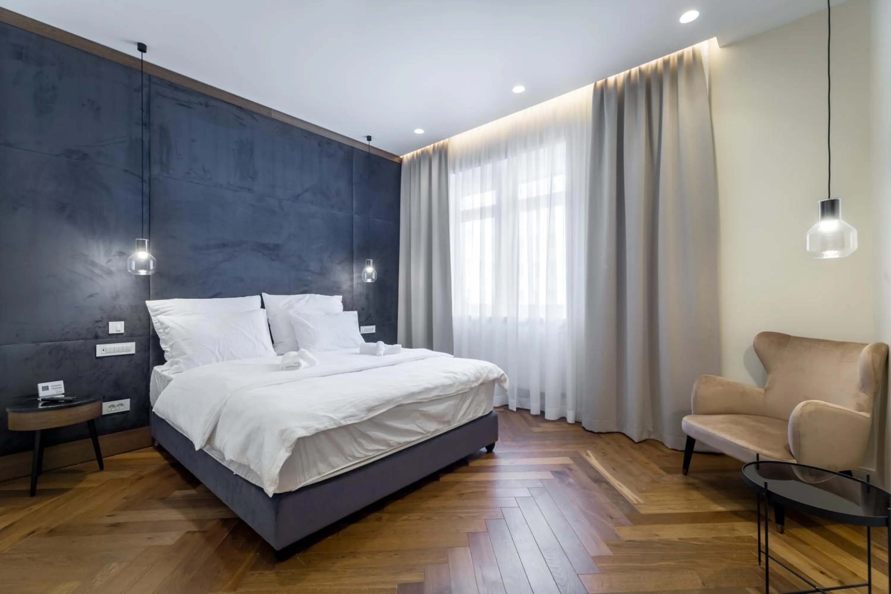 Photo of the whole room, Bed in Budapest Eye- Boutique Suites, by BQA
