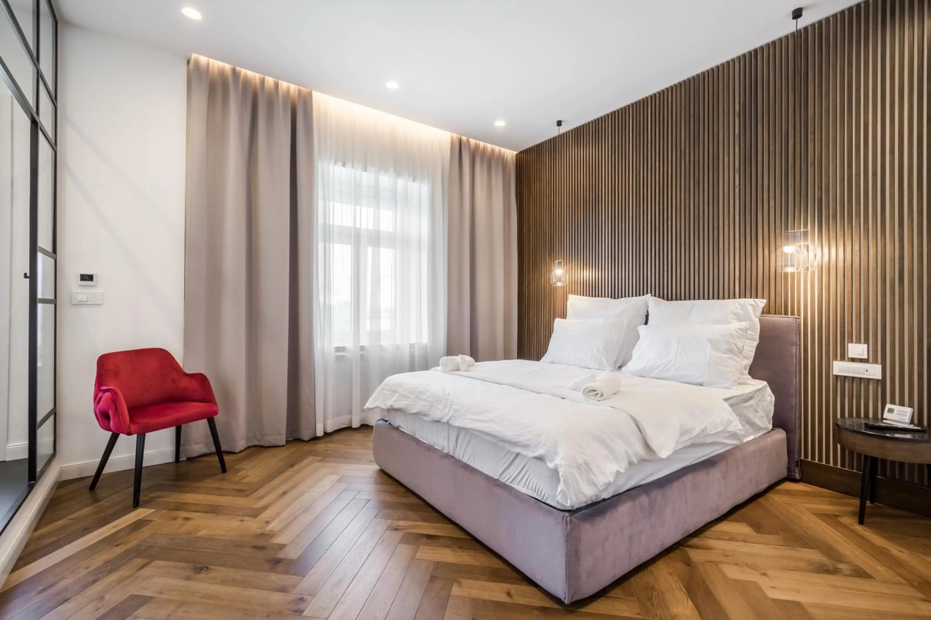 Photo of the whole room, Bed in Budapest Eye- Boutique Suites, by BQA