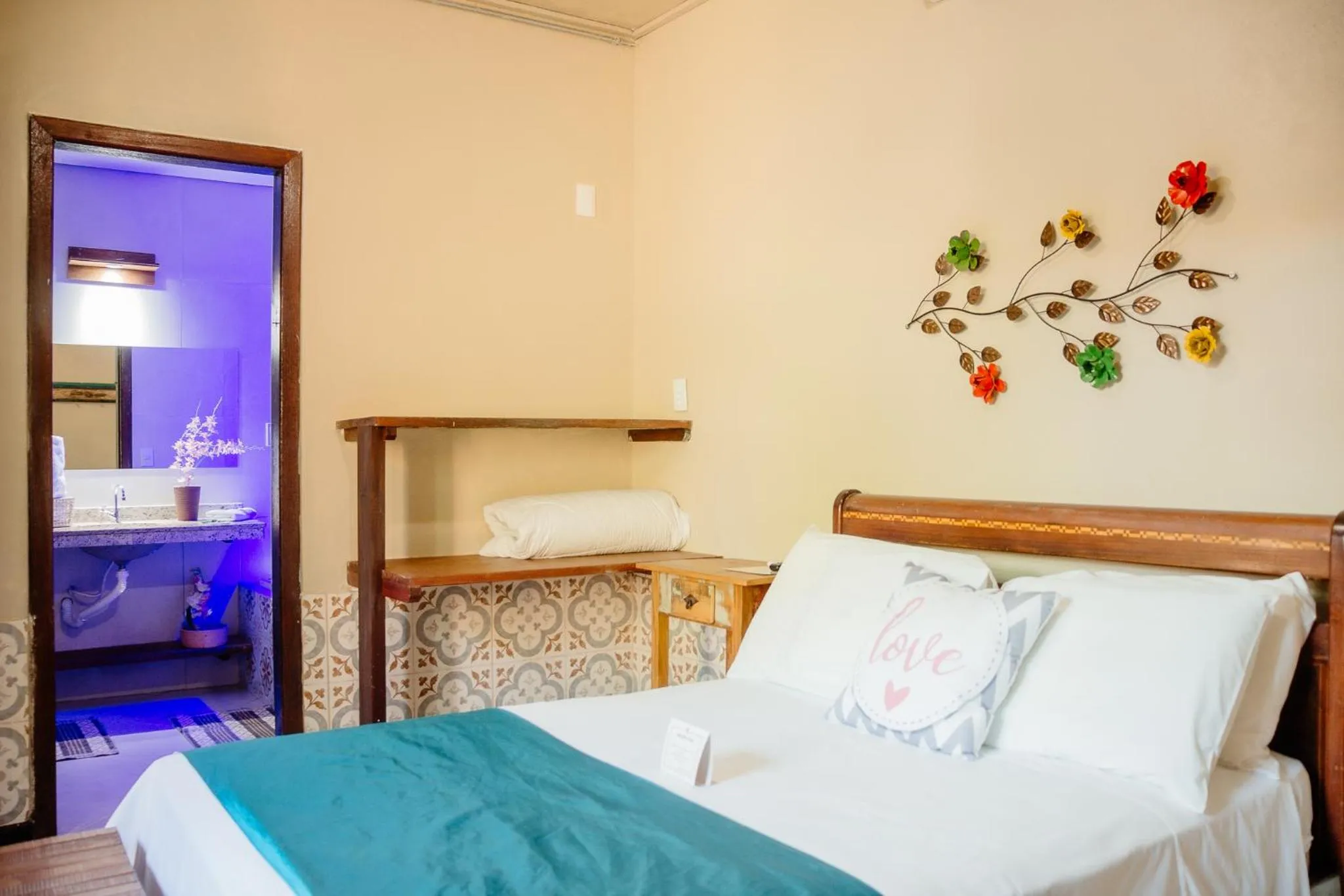 Bed in Pousada Adega Cipo