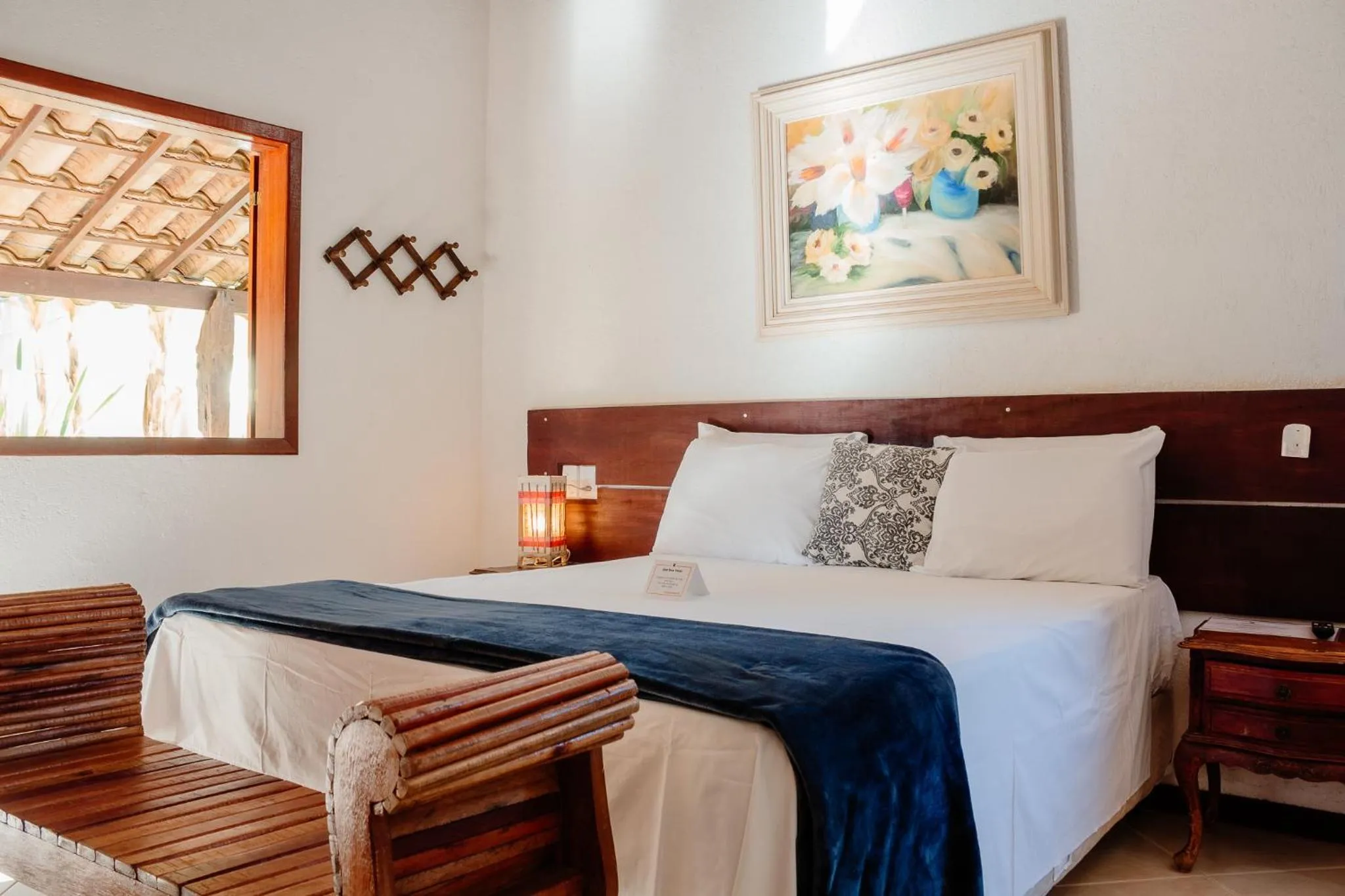 Bed in Pousada Adega Cipo