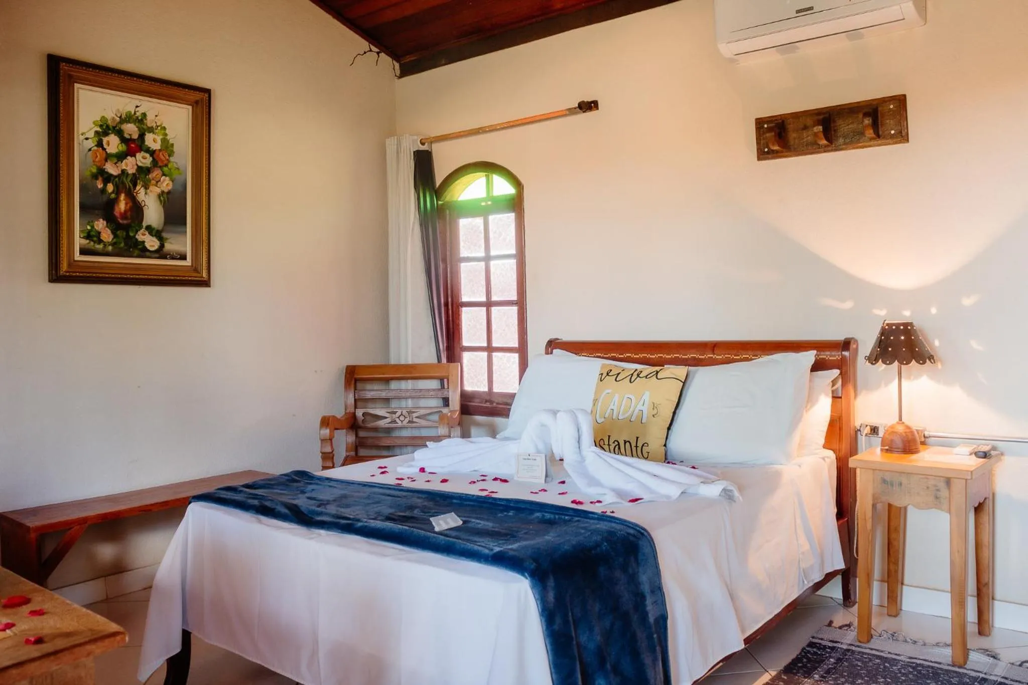 Bed in Pousada Adega Cipo