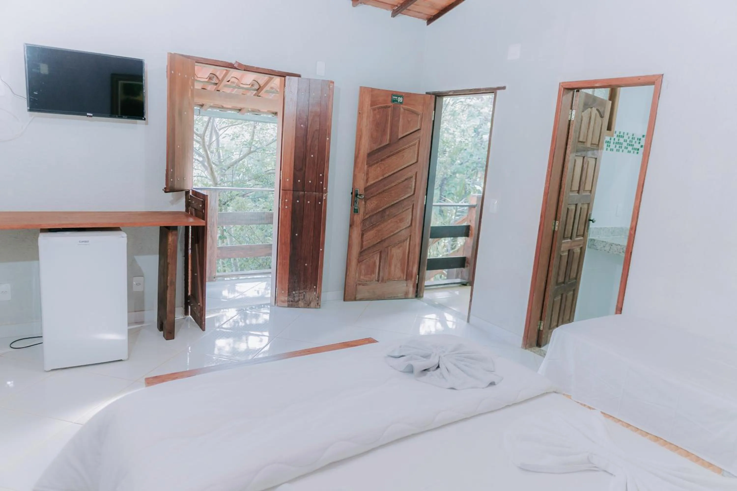 Bed in Pousada Adega Cipo