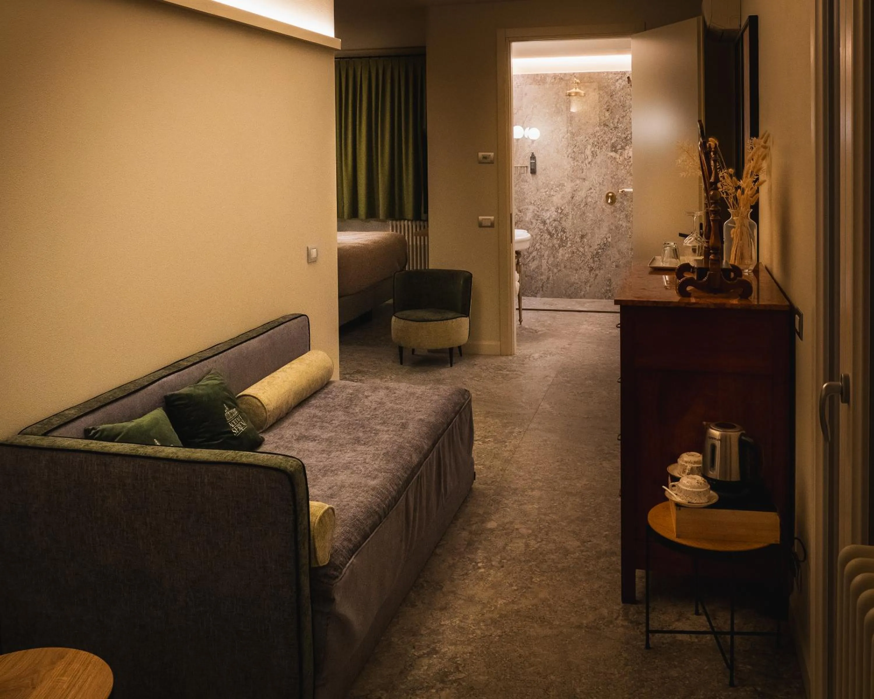 Living room, Bed in Agriturismo Acetaia Sereni