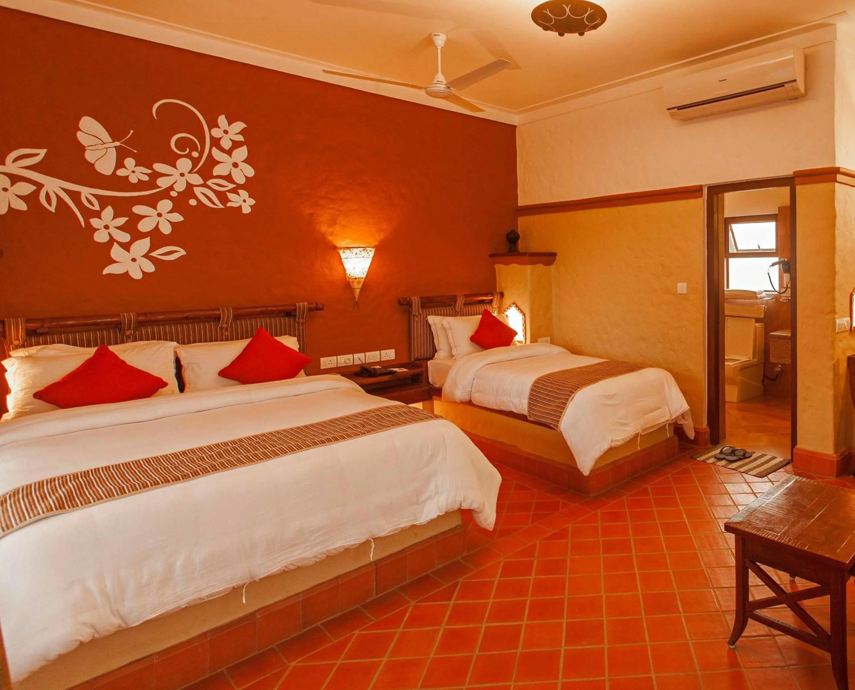 Bedroom, Bed in Green Park Chitwan