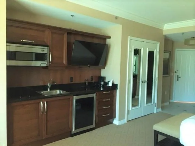 Kitchen or kitchenette in MGM Signature Condo Hotel by Owner - No Resort Fee !!