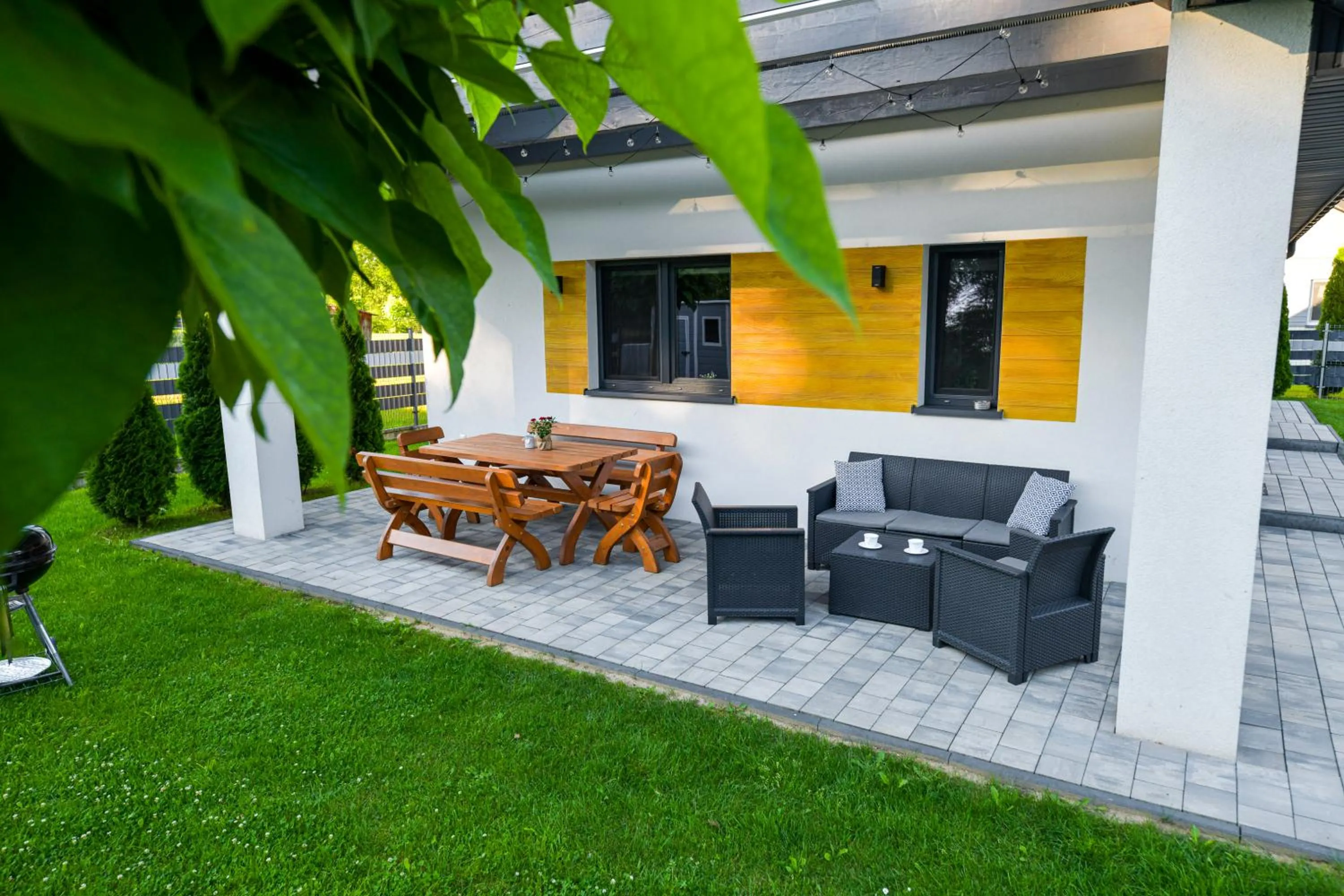 Patio in Domki Pod Skarpą Zator